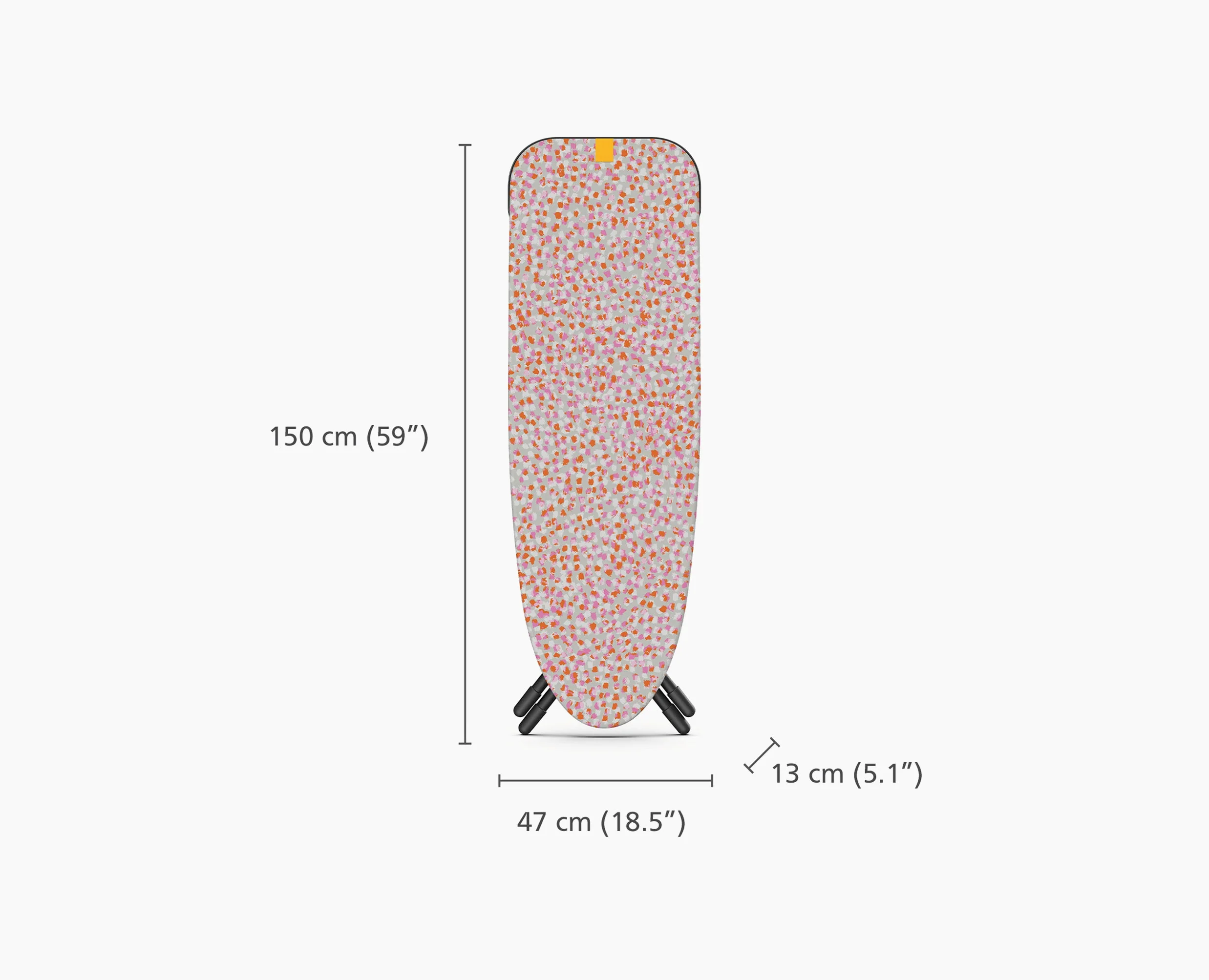 Glide Max 135cm Peach Easy-store Ironing Board - Image 9