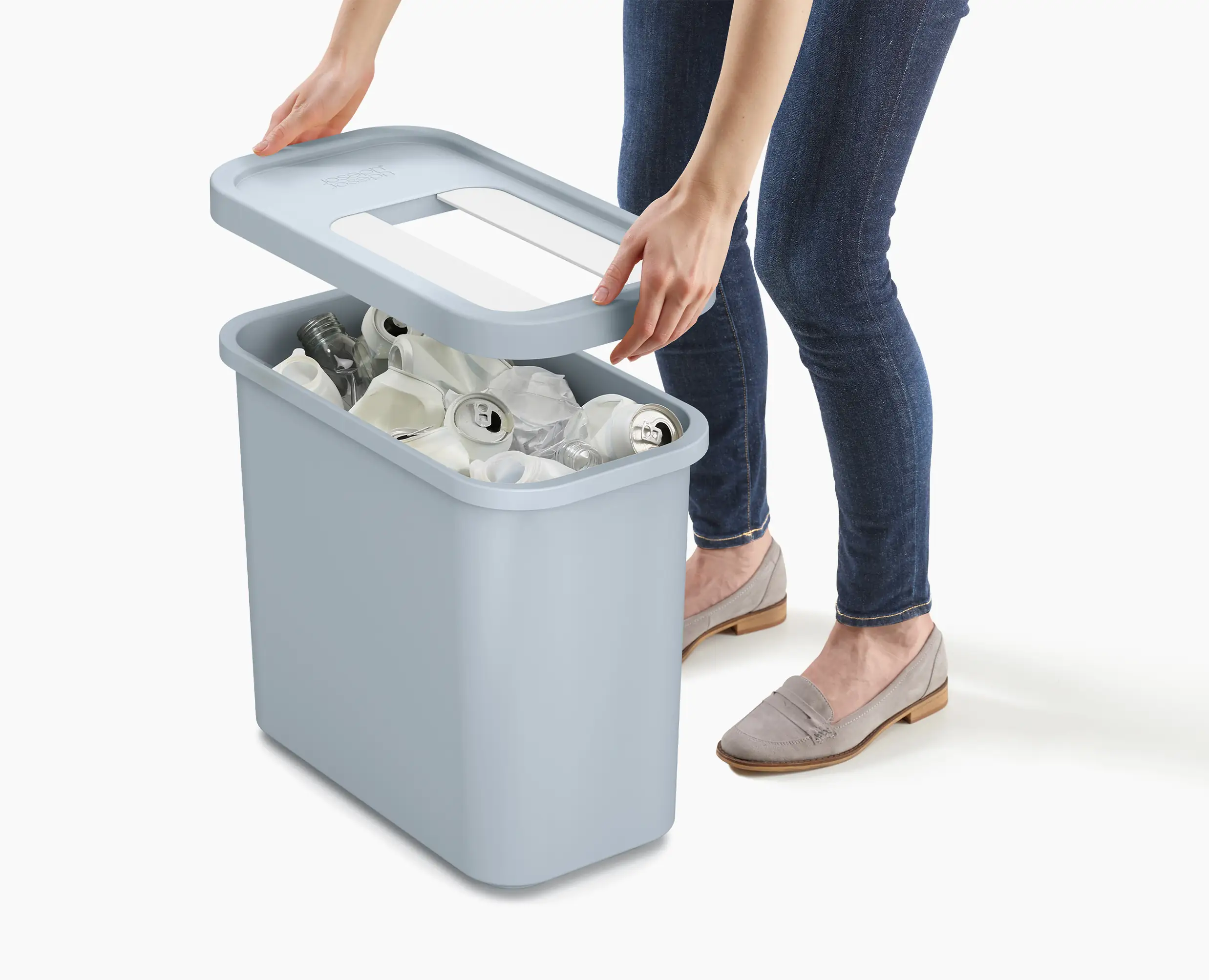 GoRecycle 32L Light Blue Recycling Collector - Image 6