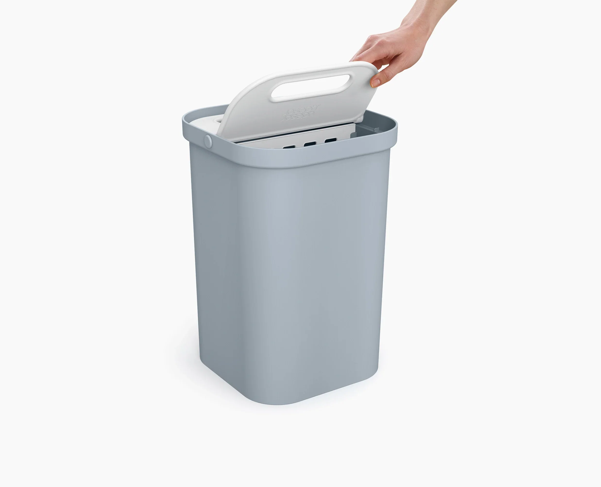 GoRecycle 46L Light Blue Recycling Collector & Caddy Set - Image 6