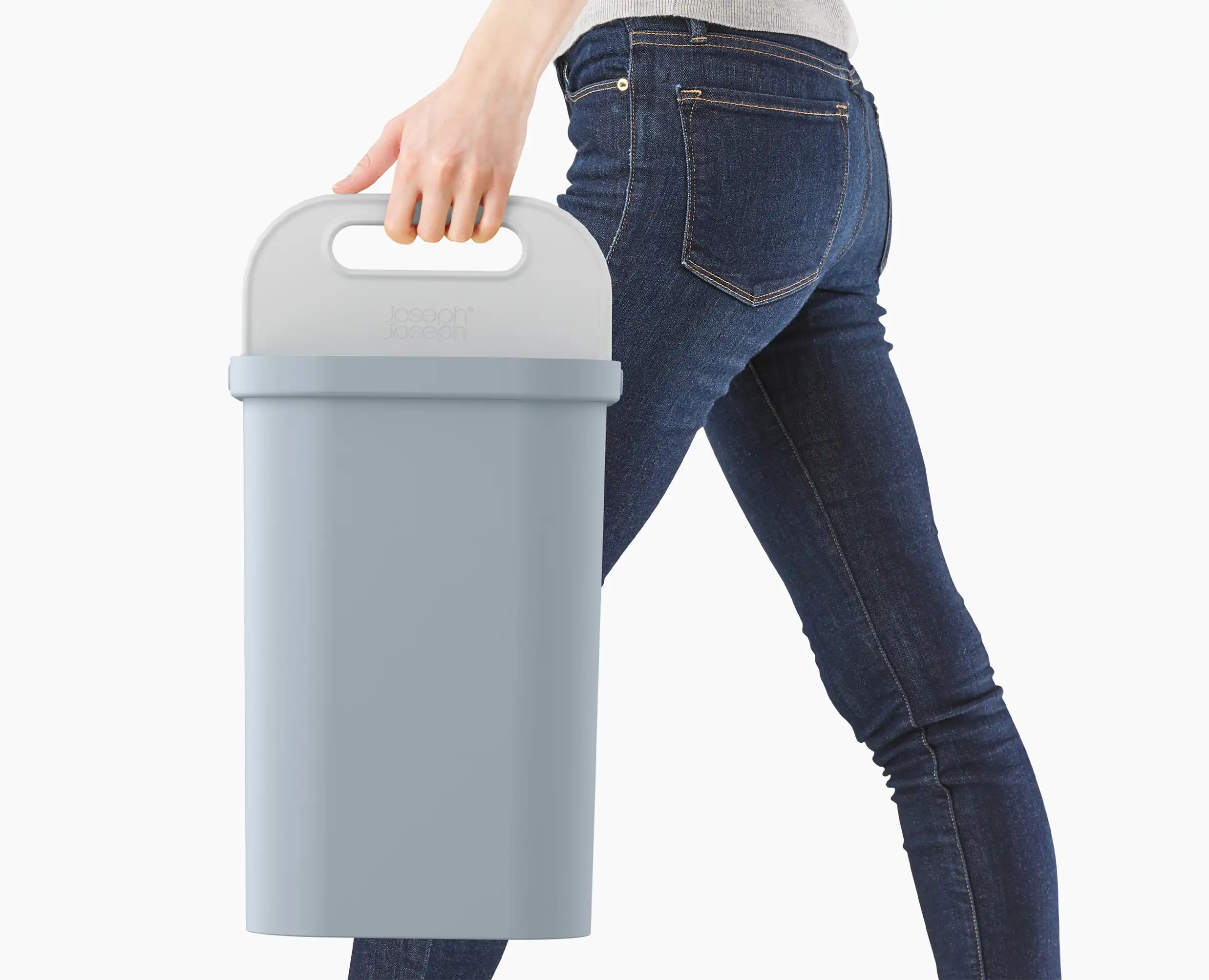 GoRecycle 46L Light Blue Recycling Collector & Caddy Set - Image 7