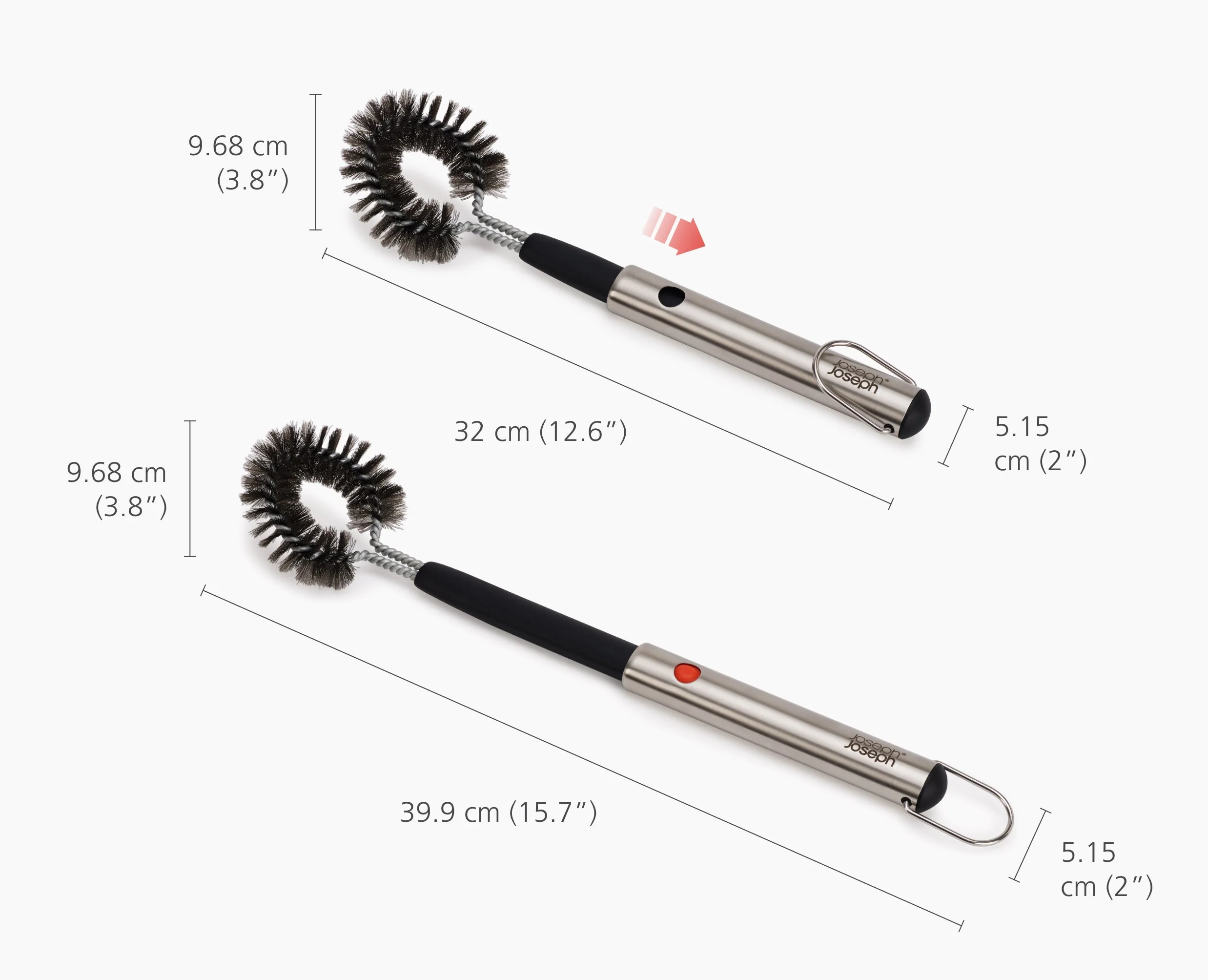 GrillOut™ Stainless-Steel BBQ Cleaning Brush with Extending Handle - Image 7