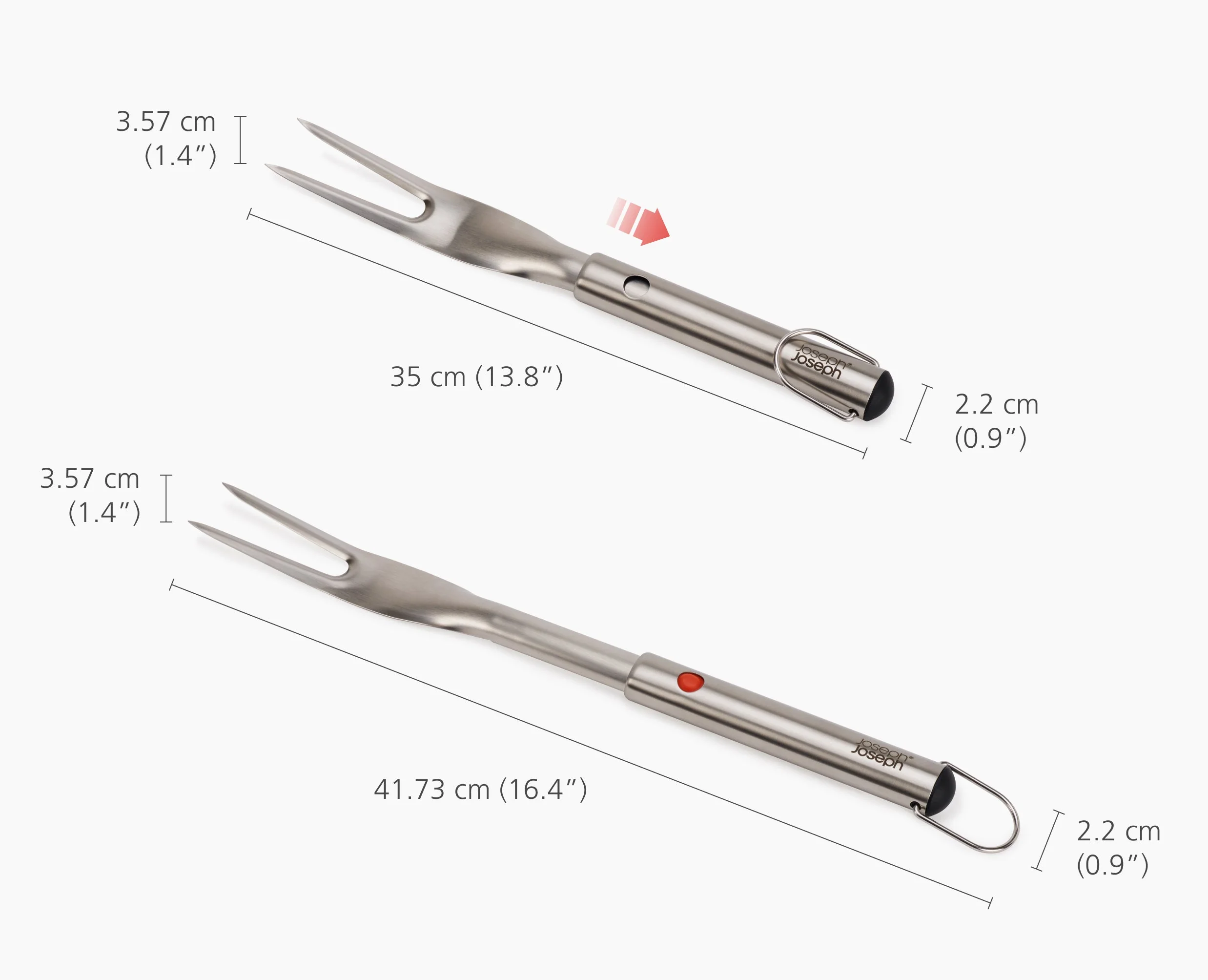 GrillOut™ Stainless-Steel BBQ Fork with Extending Handle - Image 7