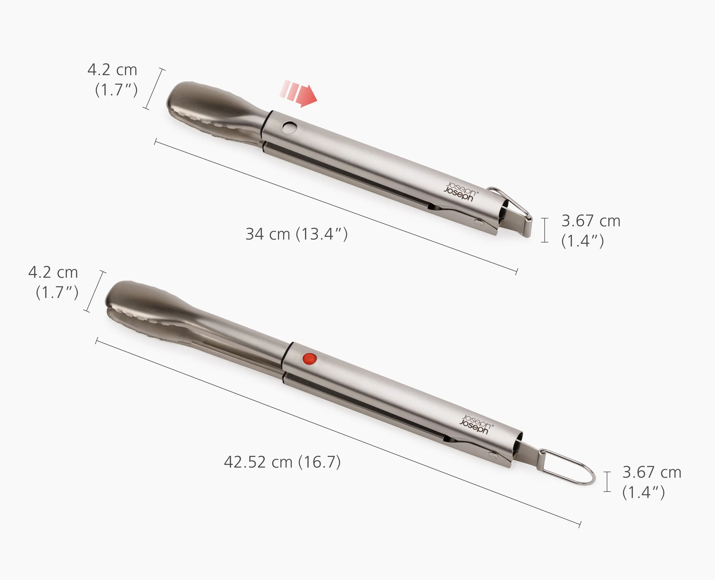 GrillOut™ Stainless-Steel BBQ Tongs with Extending Handle - Image 7