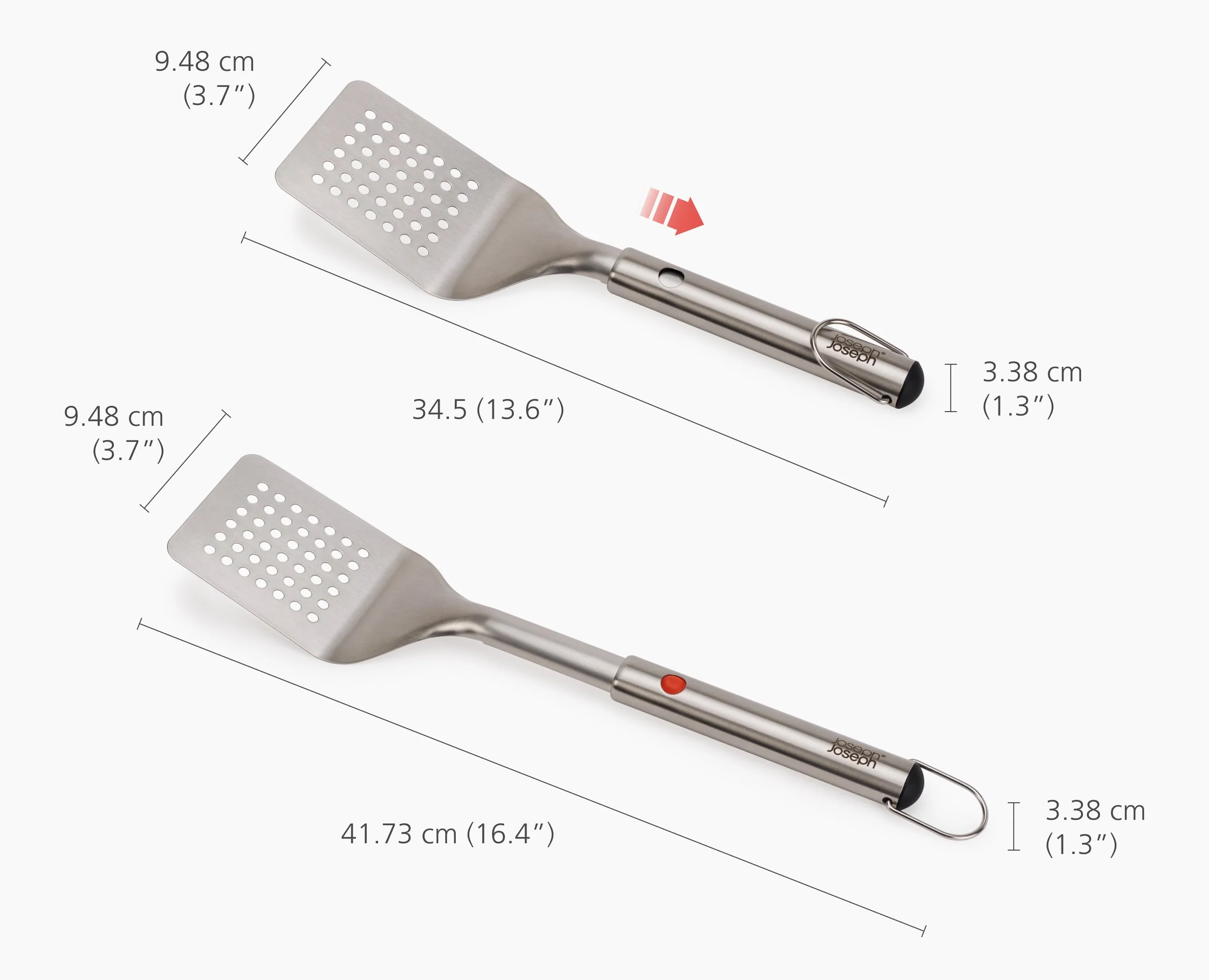 GrillOut™ Stainless-Steel BBQ Turner with Extending Handle - Image 7