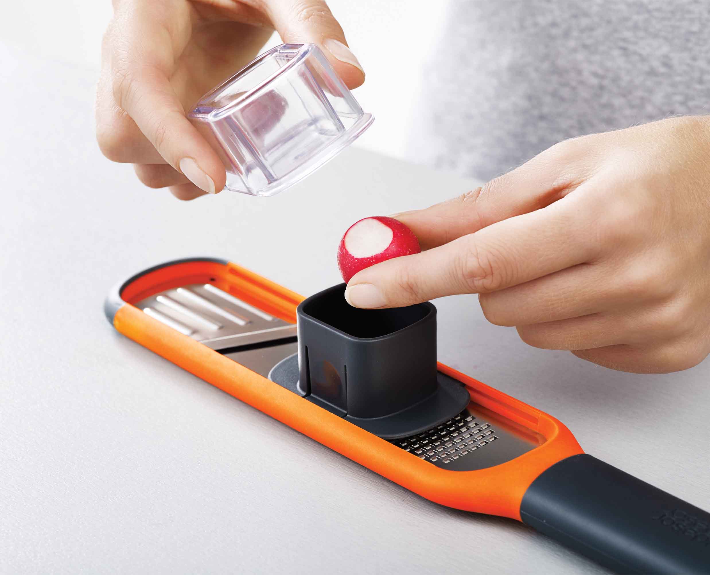Handi-Grate⢠Orange 2-in-1 Mini Grater & Slicer - Image 7
