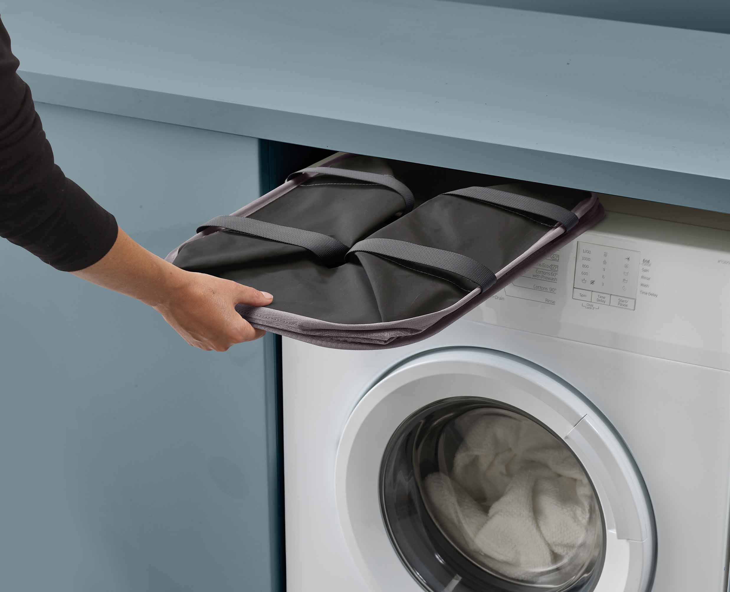 Hold-All™ Max Grey Collapsible 55L Laundry Basket - Image 6