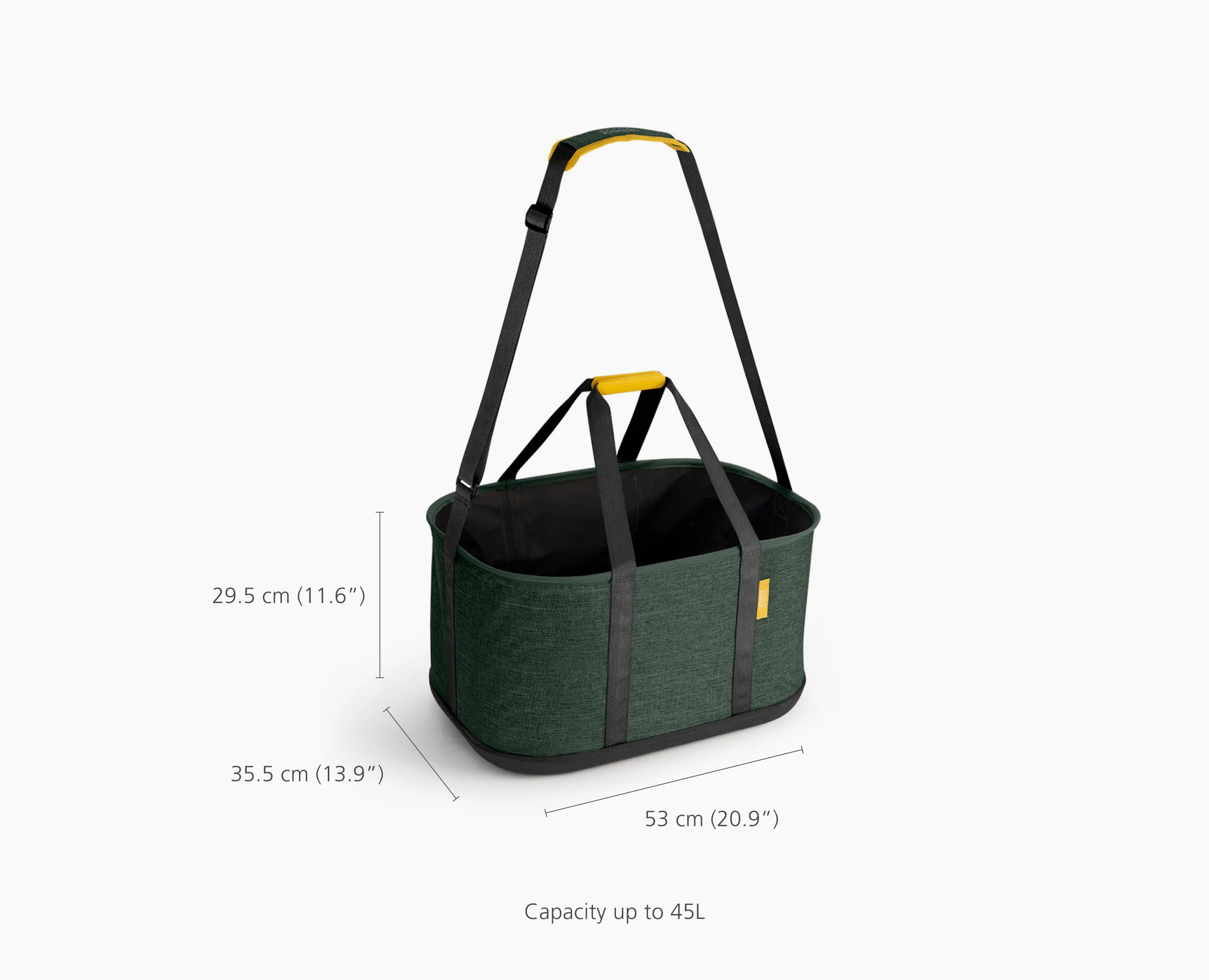 Hold-All™ Outdoor Green Collapsible 45L Laundry Basket - Image 7