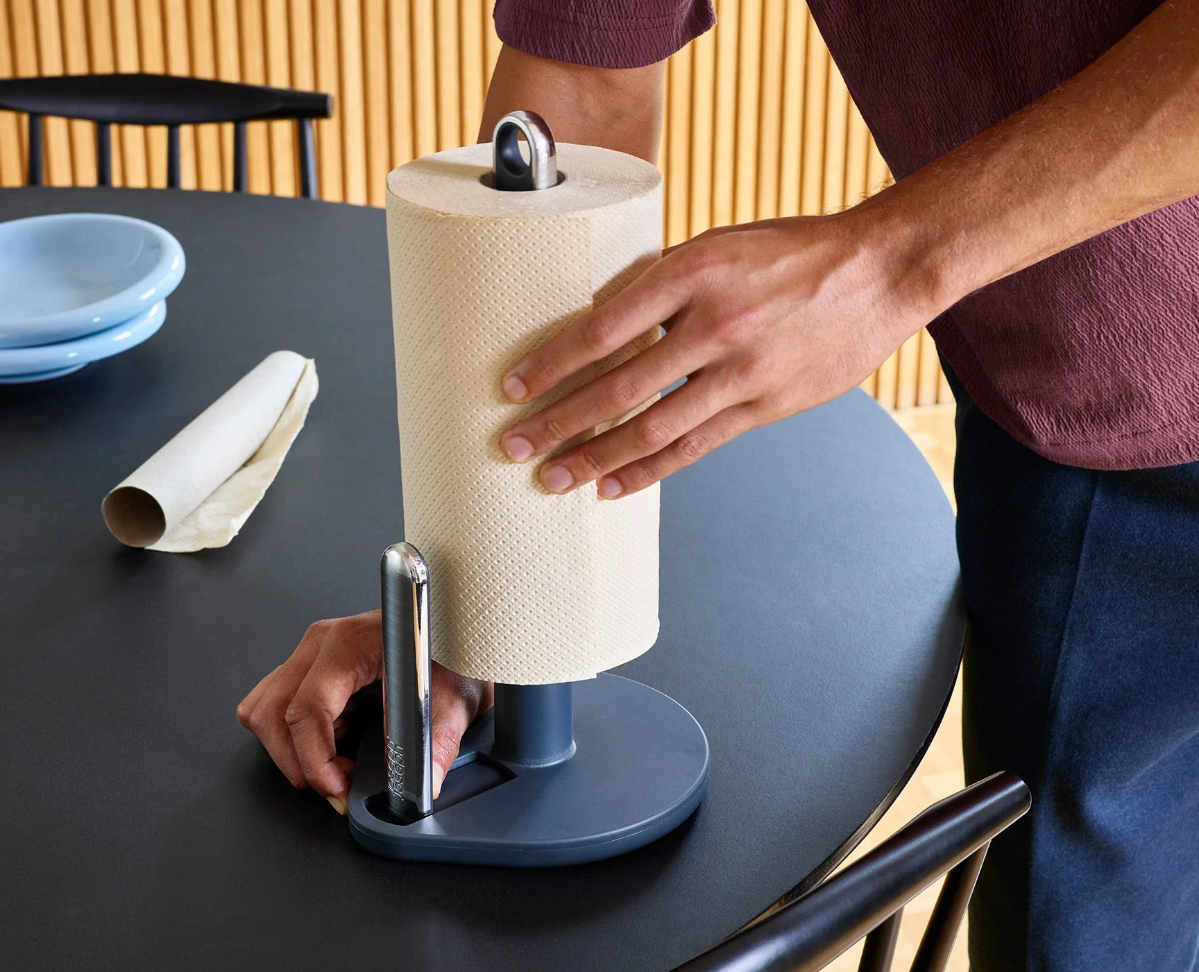 Hold™ Grey Kitchen Roll Holder - Image 5
