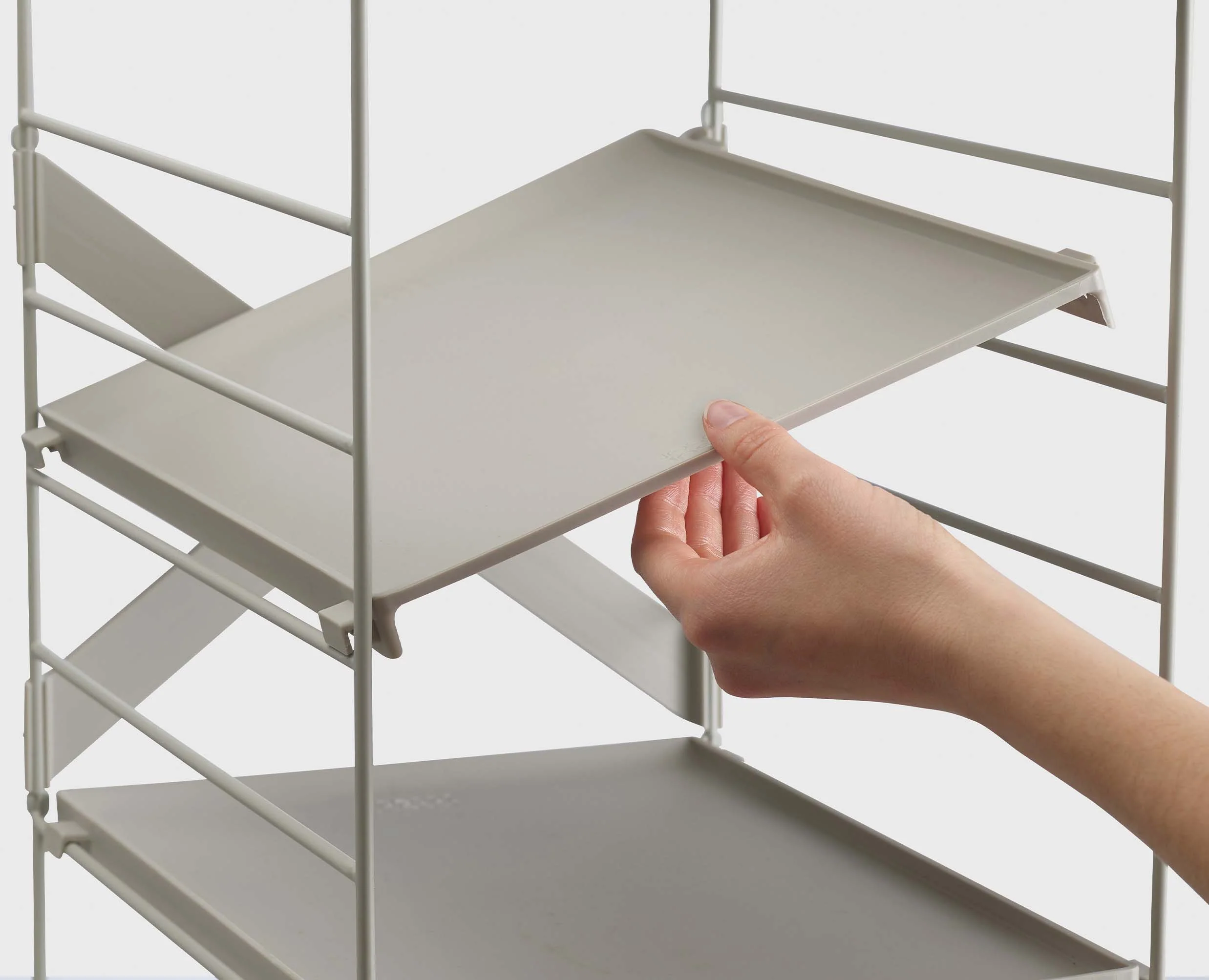 Level™ Adjustable Ecru Shoe Rack - Image 6