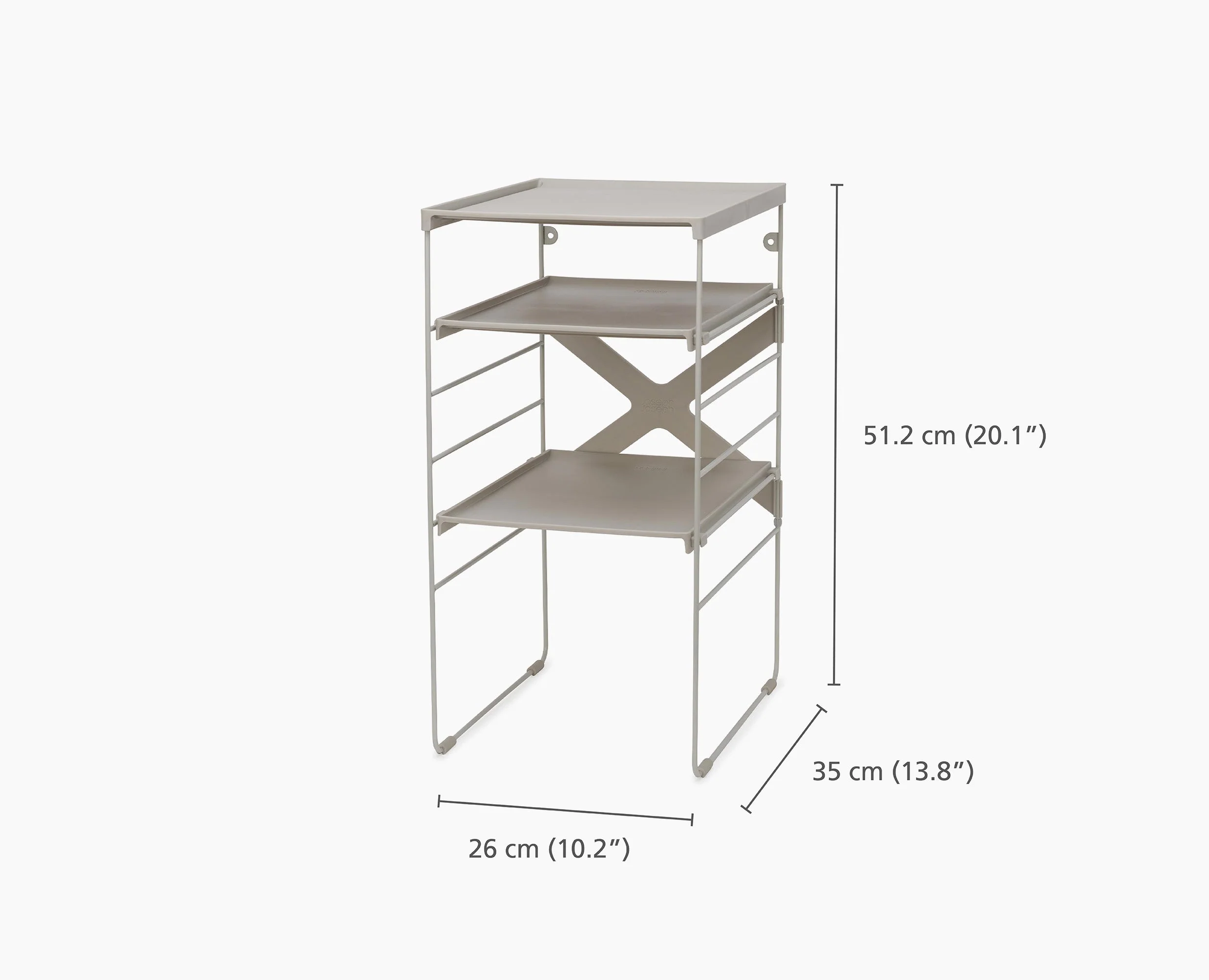 Level™ Adjustable Ecru Shoe Rack - Image 9