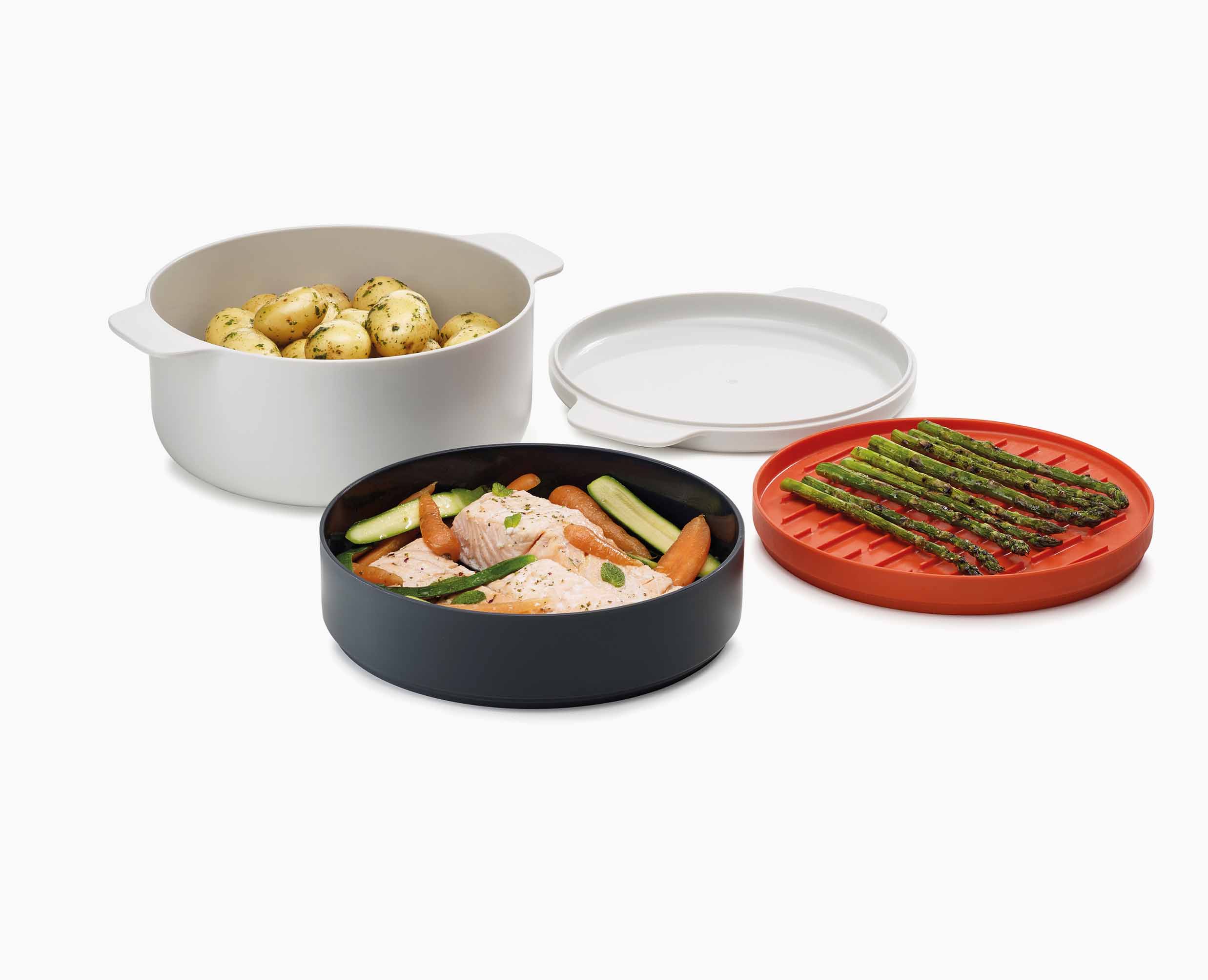 M-Cuisine⢠4-piece Orange Microwave Cooking Set - Image 7