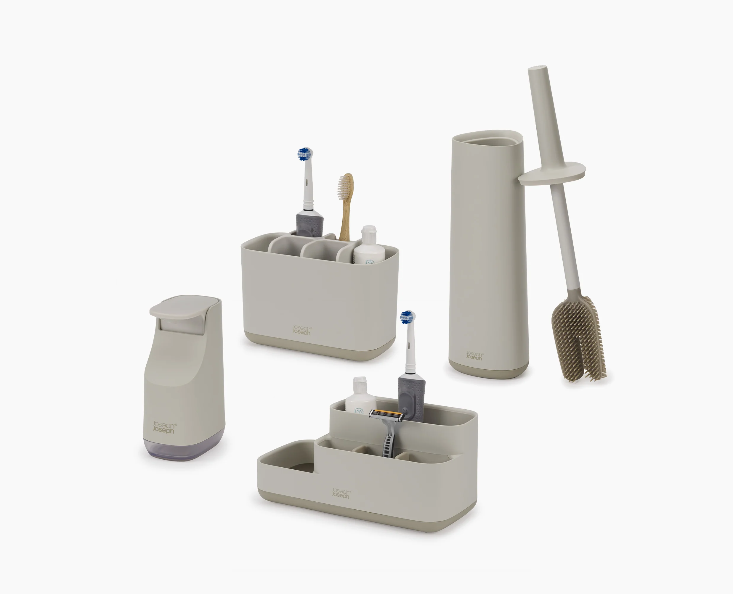 Matt Ecru Bathroom Set - Image 3