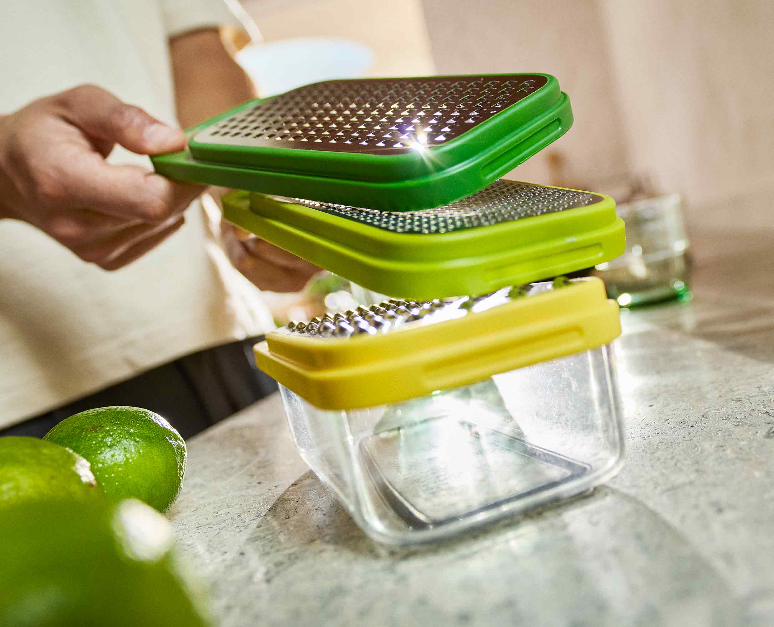 Multi-Grate & Store™ 3-in-1 Grater Set with Storage Container - Image 3