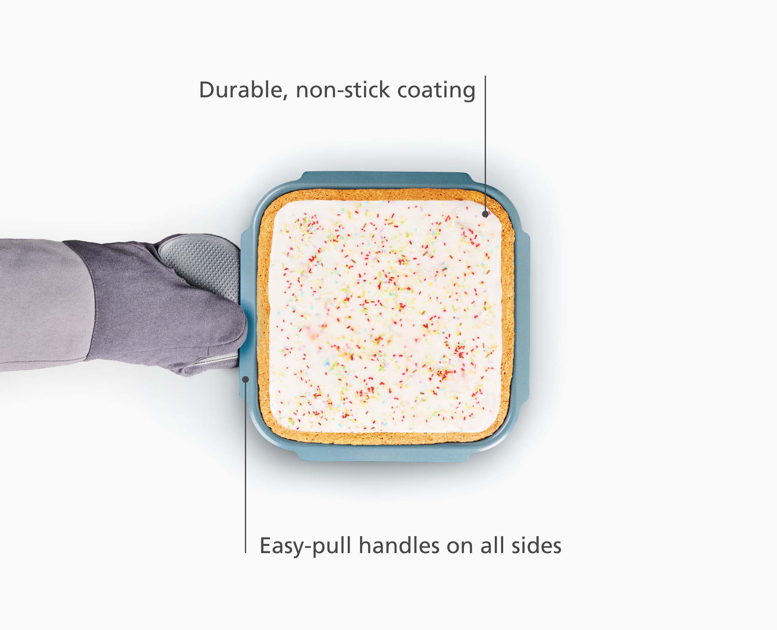Nest™ Bake Non-Stick Medium Blue Baking Tray - Image 4
