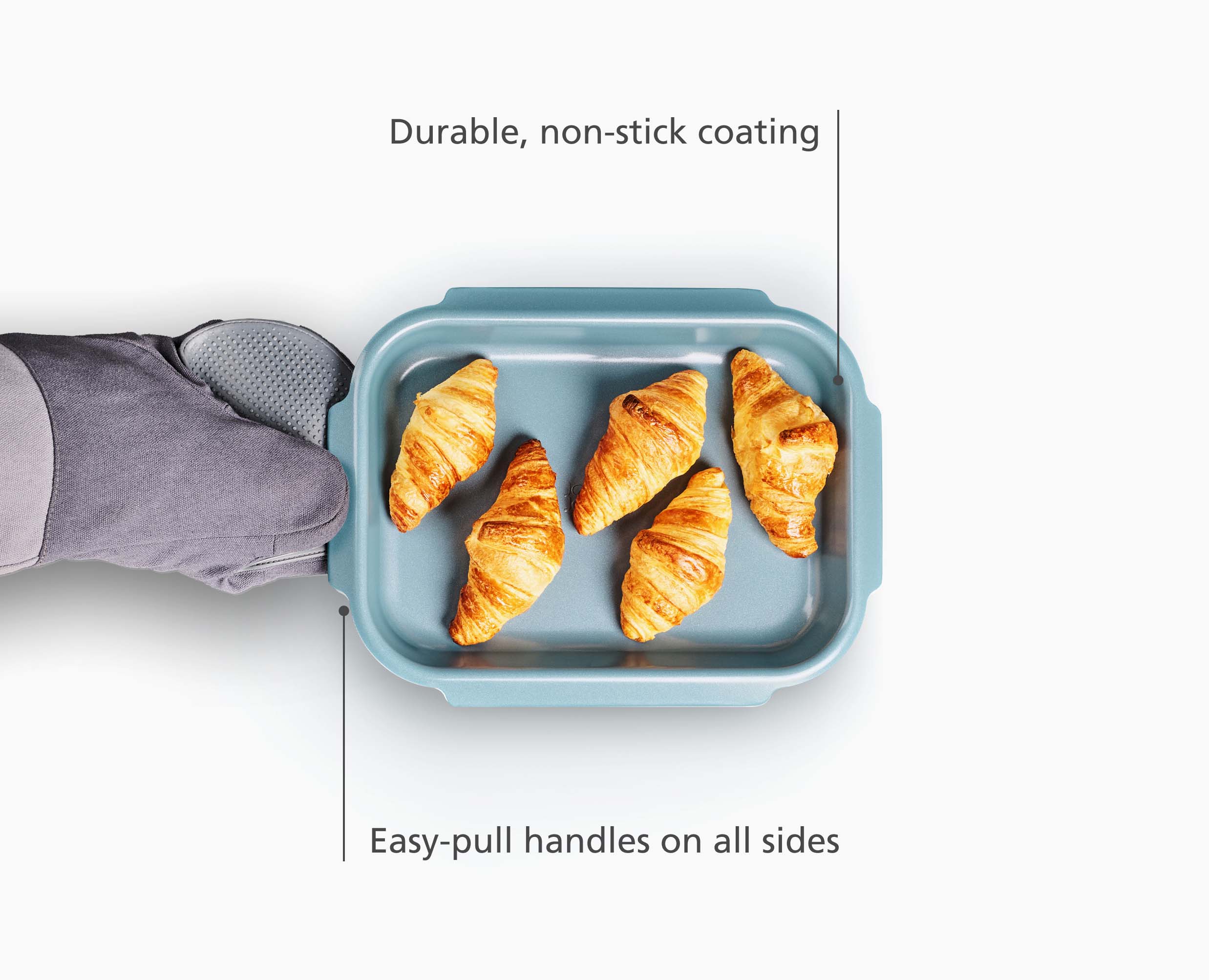 Nest™ Bake Non-Stick Small Blue Baking Tray - Image 4