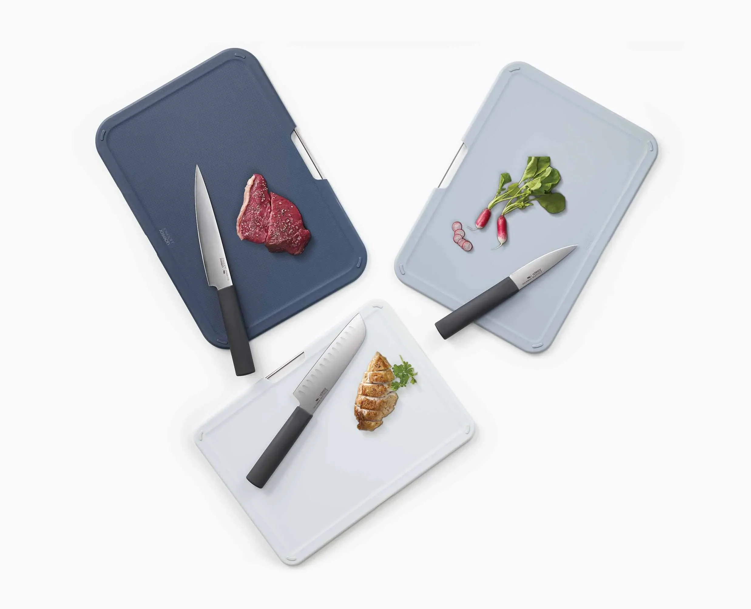 Nest™ Boards Plus 6-piece Grey Knife & Chopping Board Set - Image 6