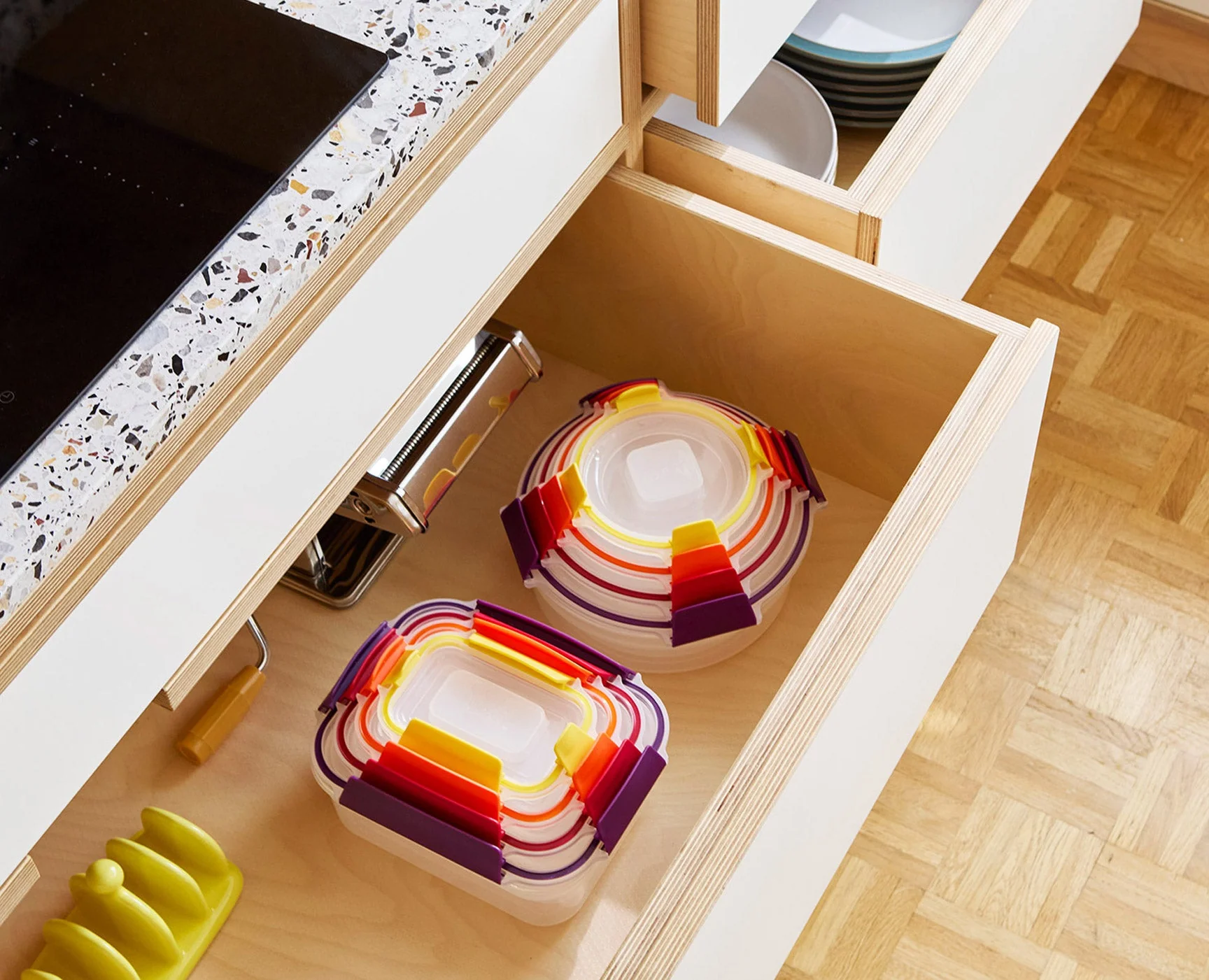 Nest™ Lock 8-Piece Multicolour Mixed Food Container Set - Image 3