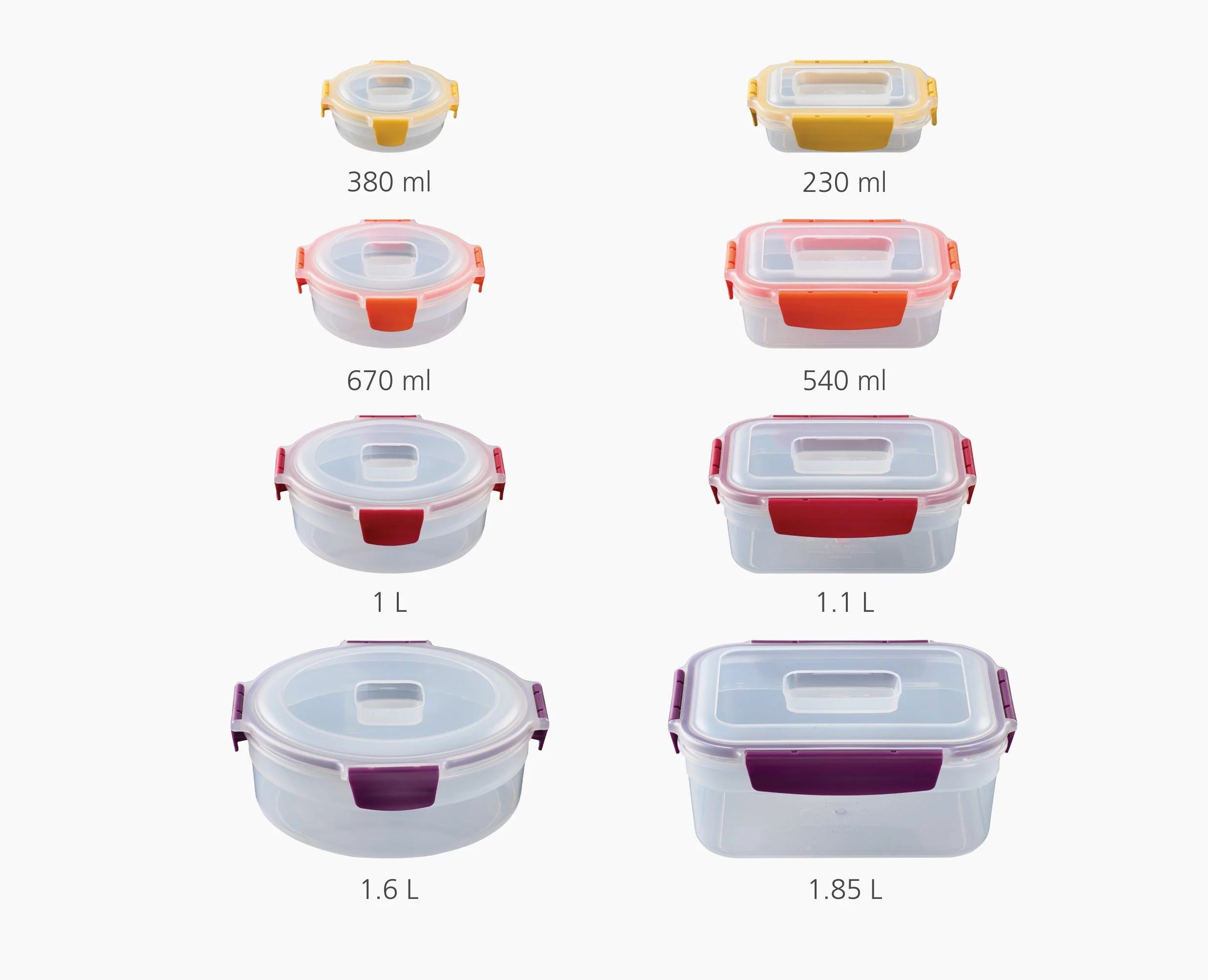 Nest™ Lock 8-Piece Multicolour Mixed Food Container Set - Image 7