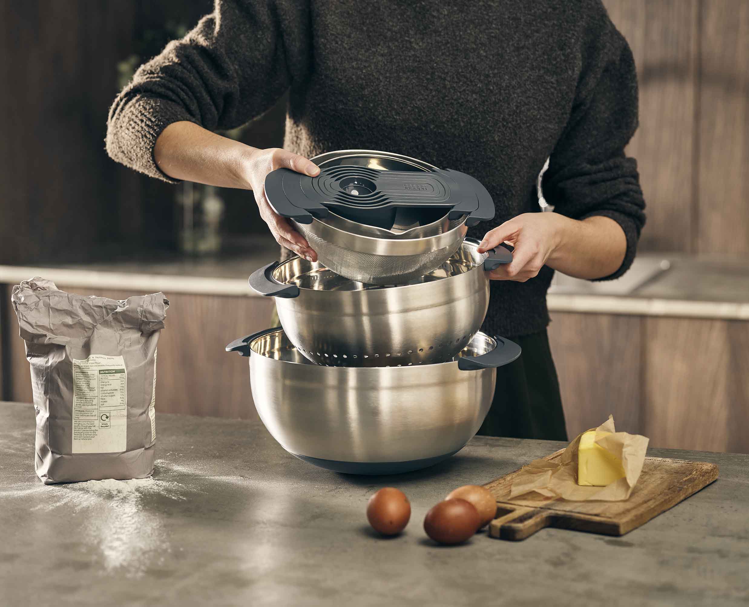 Nest™ 9 Stainless-steel Food Preparation Set - Image 3