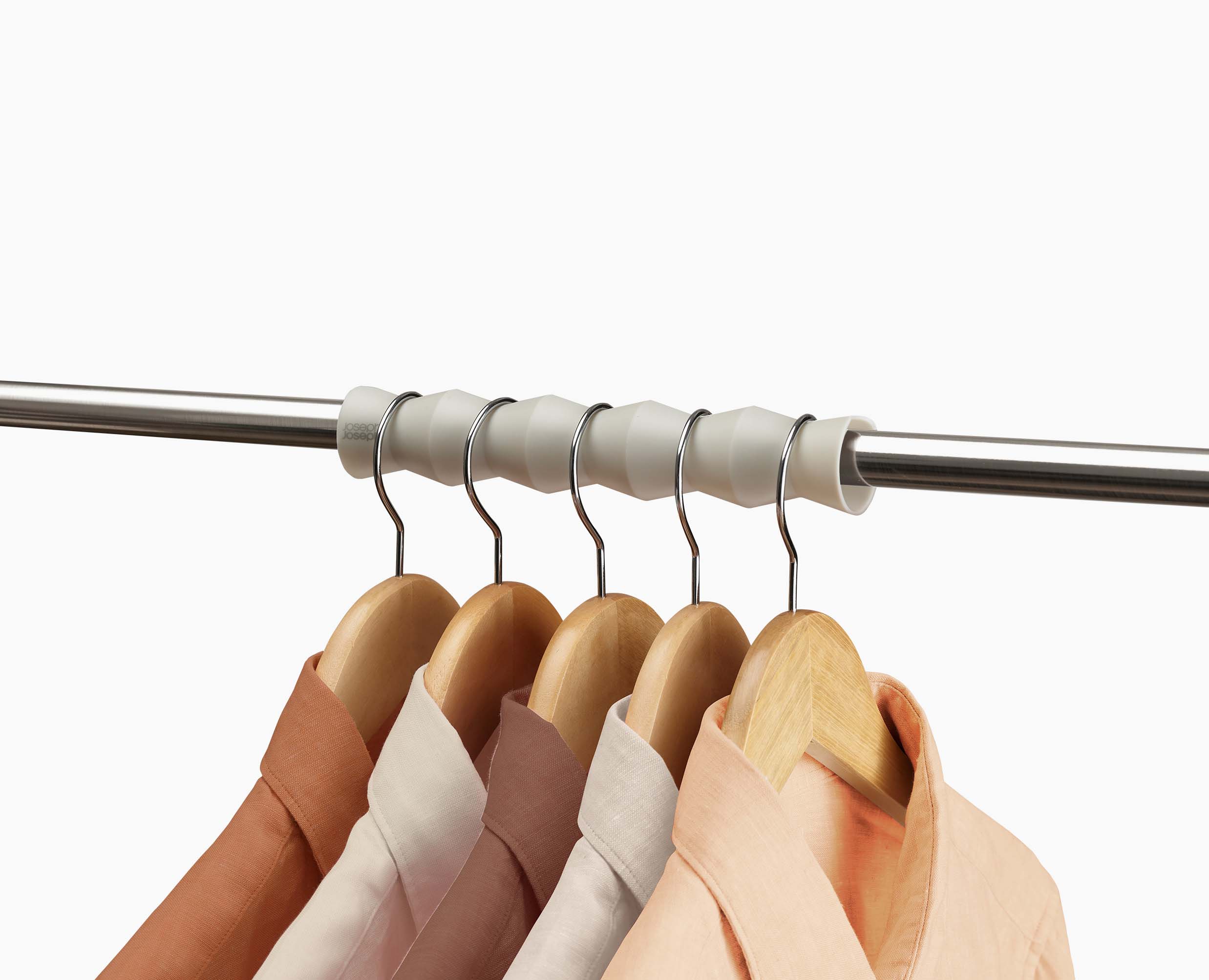 Orderly™ Set of 2 Ecru Clothes Rail Spacer Set - Image 4
