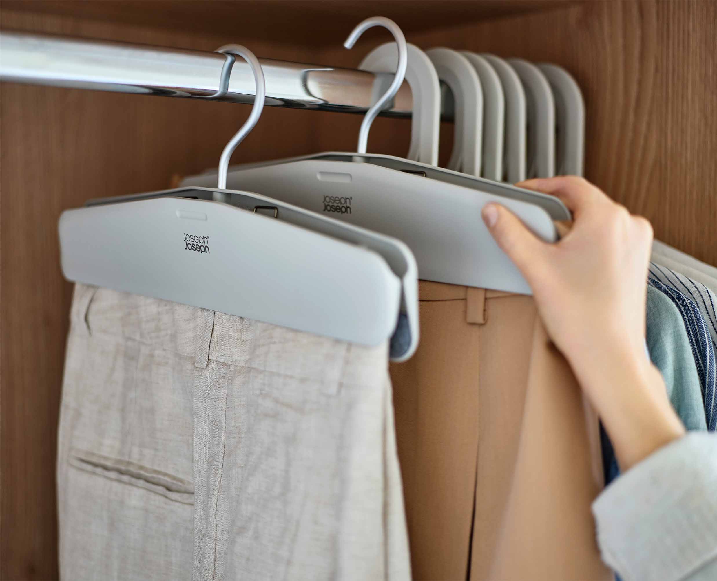 Orderly™ Easy-grip Set of 2 Ecru Skirt & Trouser Hangers - Image 3