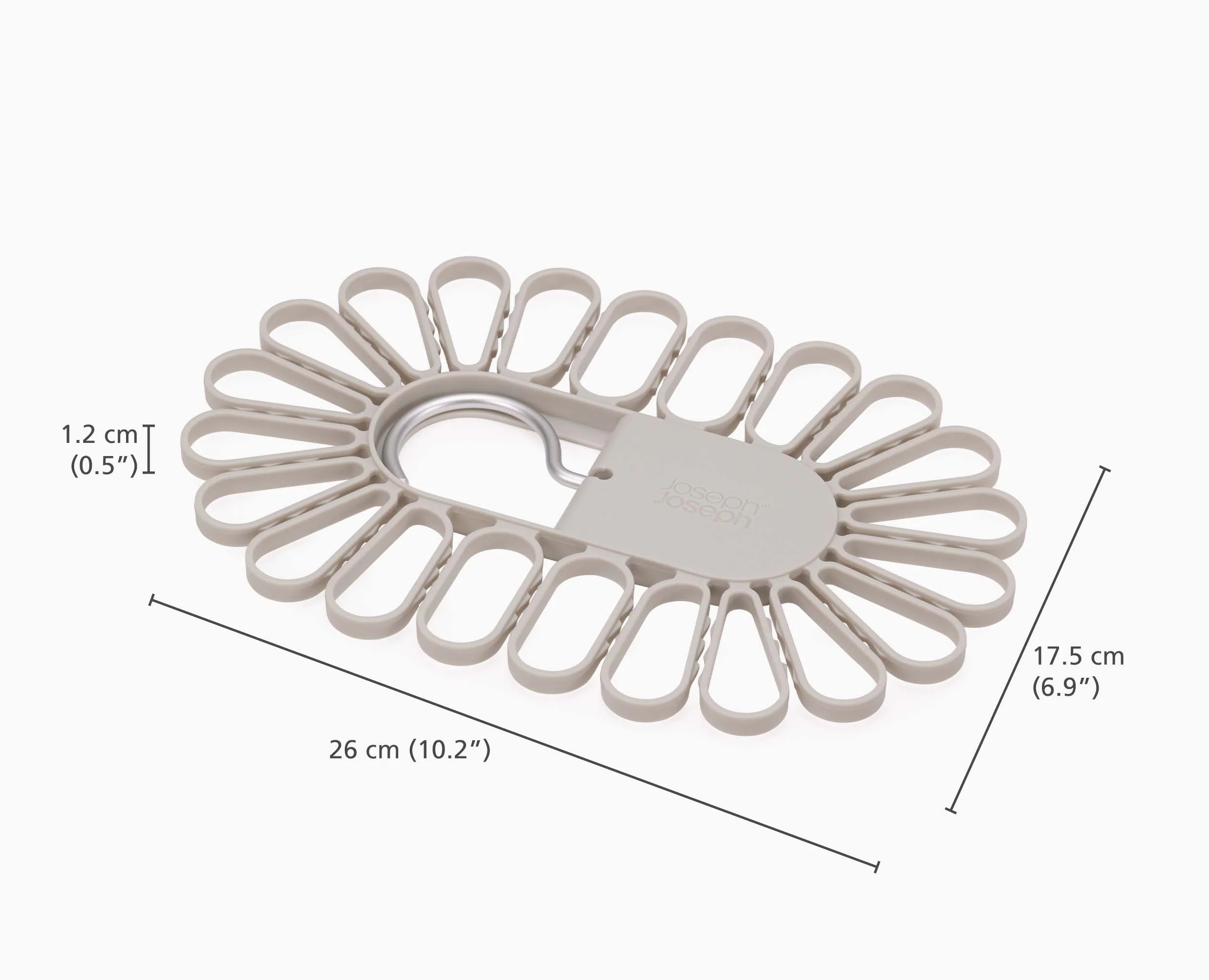 Petal™ 22-piece Quick-grip Ecru Drying Hanger - Image 5