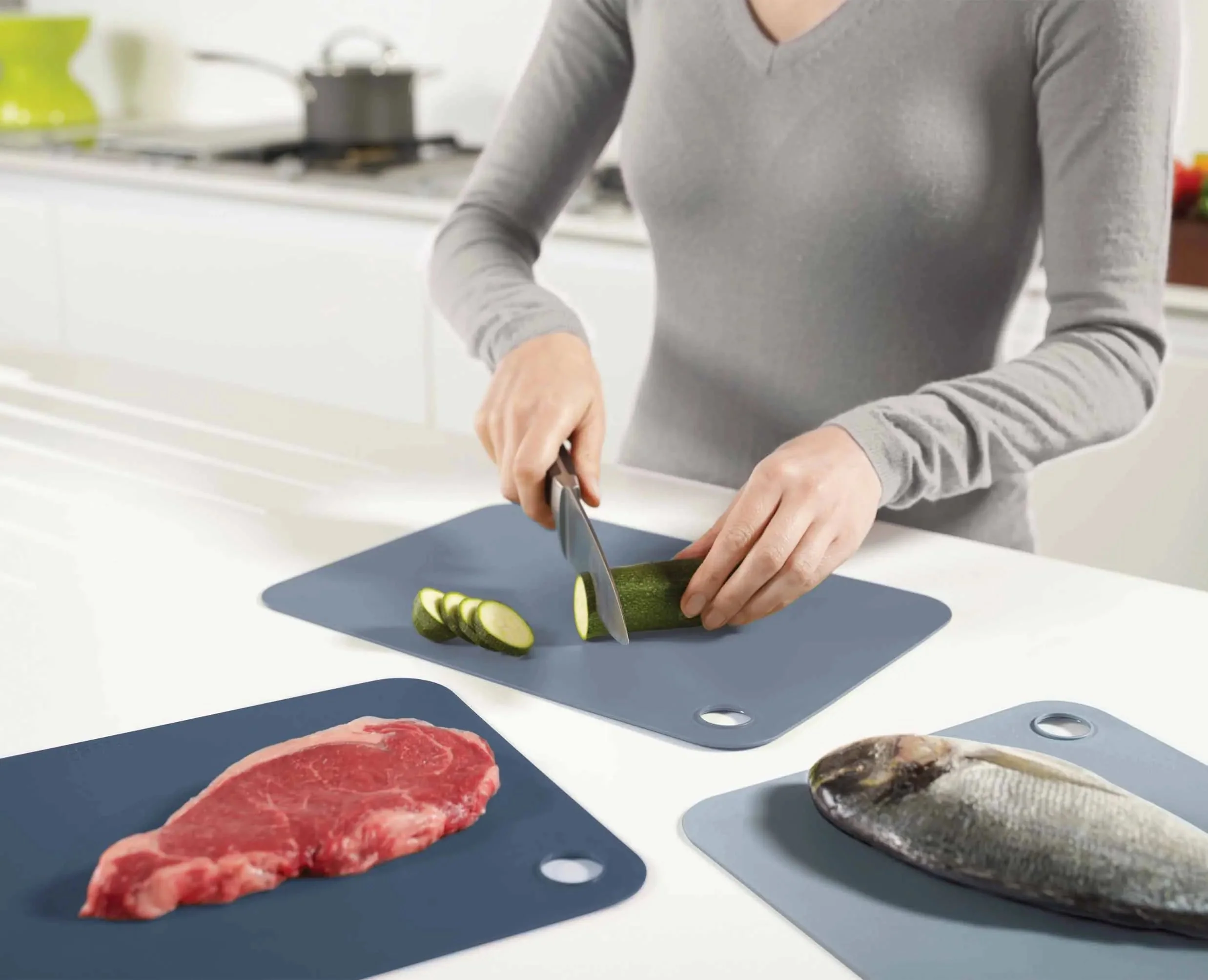 Pop™ 3-piece Blue Chopping Mat Set - Image 2