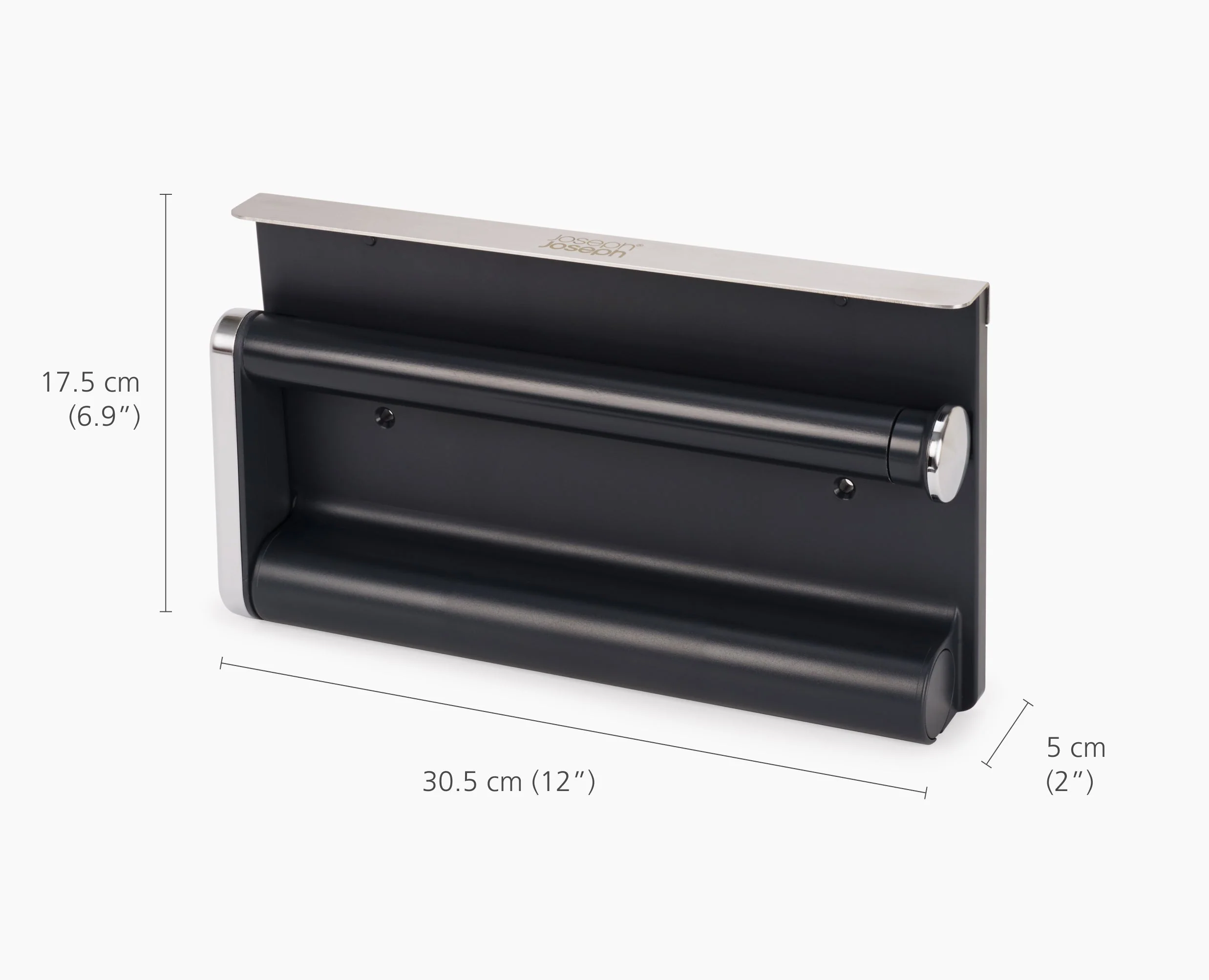 RollGrip™ Under-Shelf Stainless-Steel Kitchen Roll Holder - Image 7