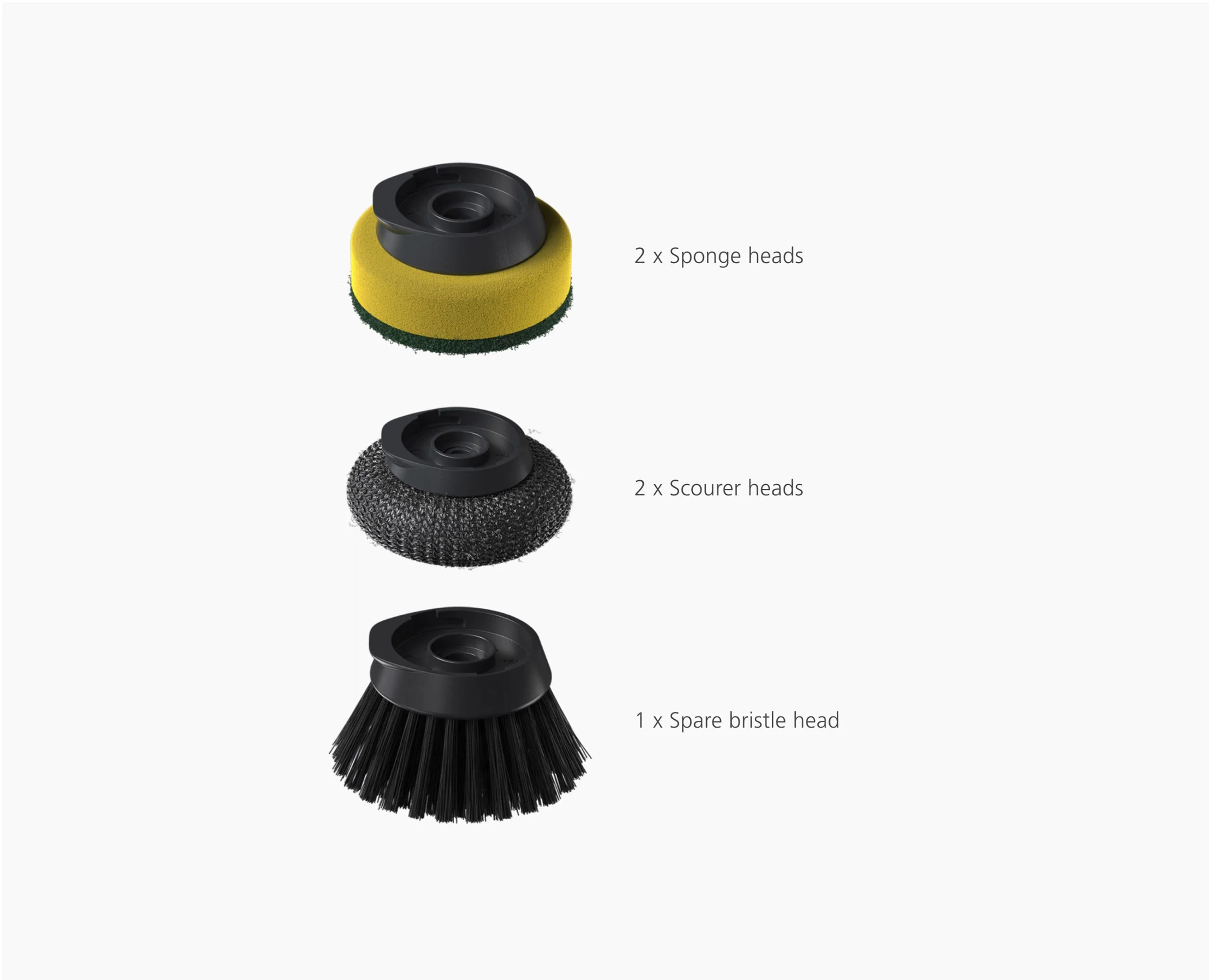 SinkTech™ Soap Dispensing Washing-Up Brush with Replacement Head & Extra Heads - Image 9