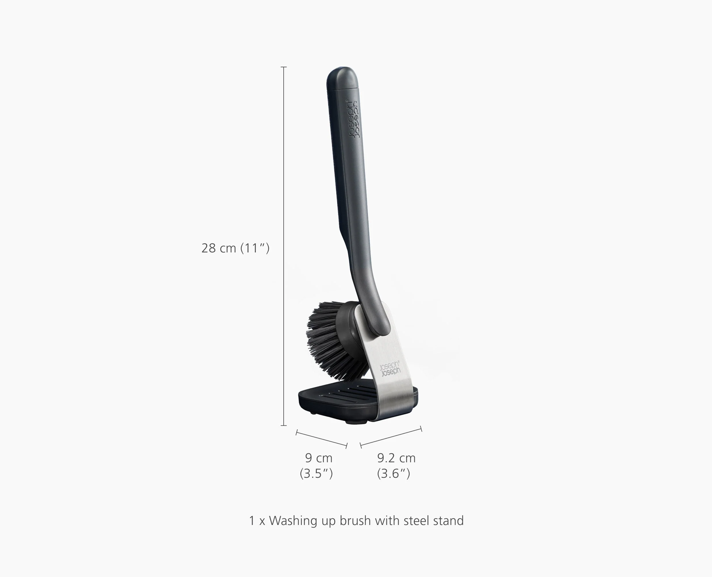 SinkTech™ Washing-Up Brush with Steel Stand & Extra Heads - Image 8