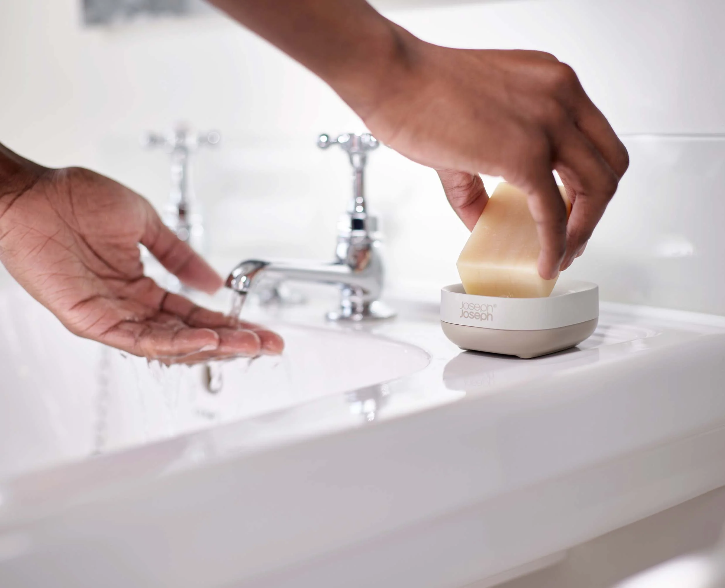 Slim™ Compact Matt Ecru Soap Dish - Image 3