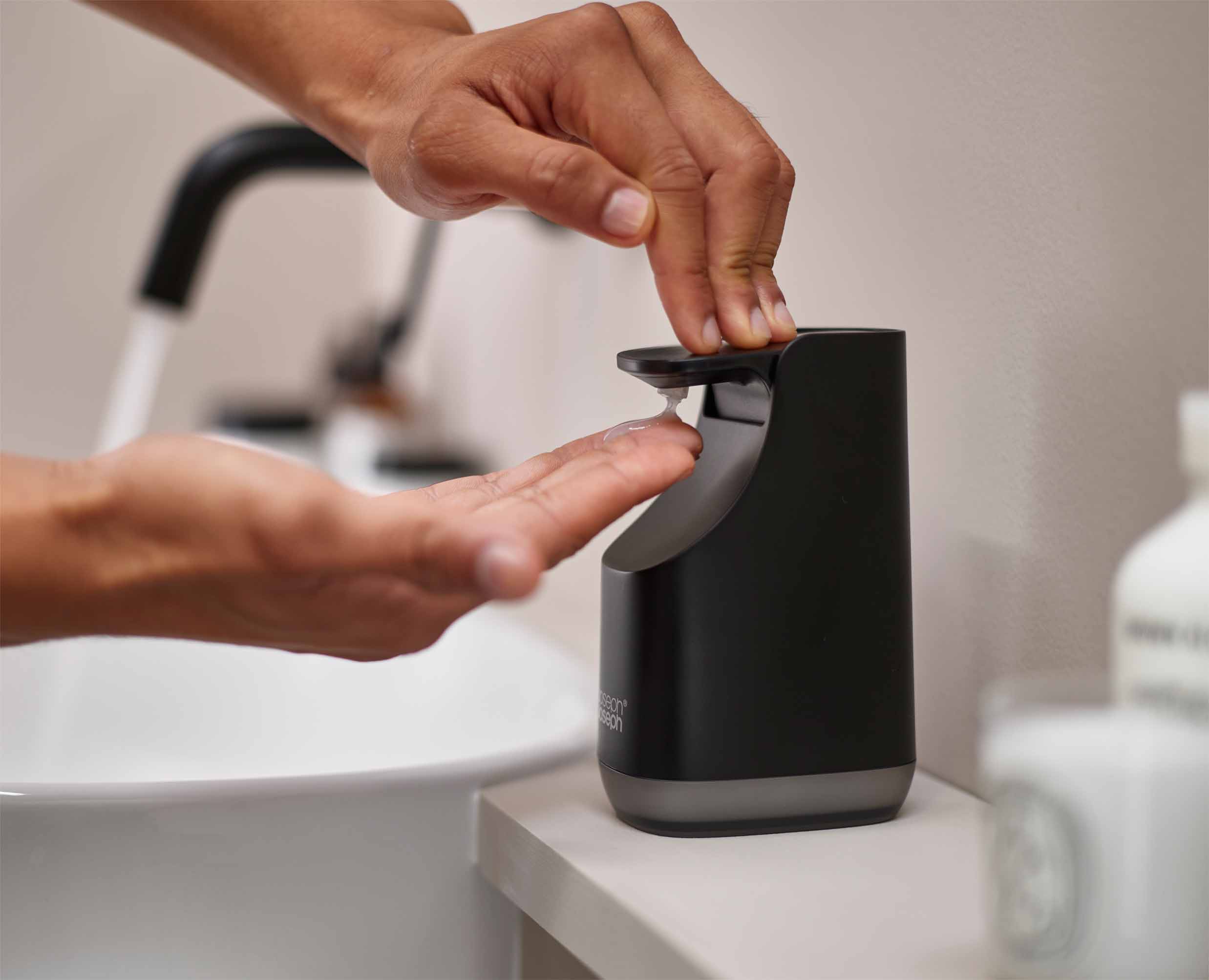Slim™ Compact Matt Black Soap Pump - Image 3