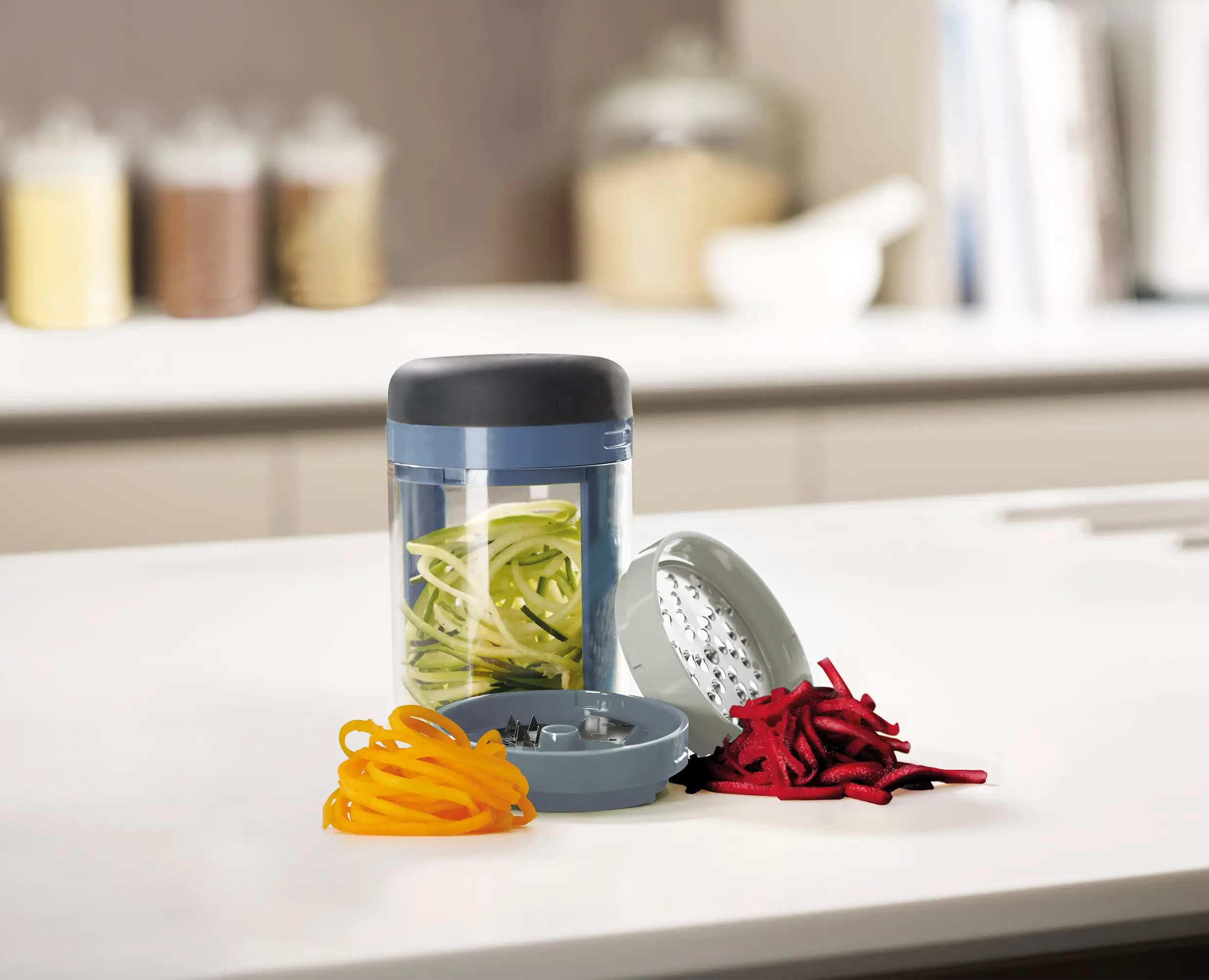 Spiro™ Blue Hand-held Spiralizer - Editions - Image 3