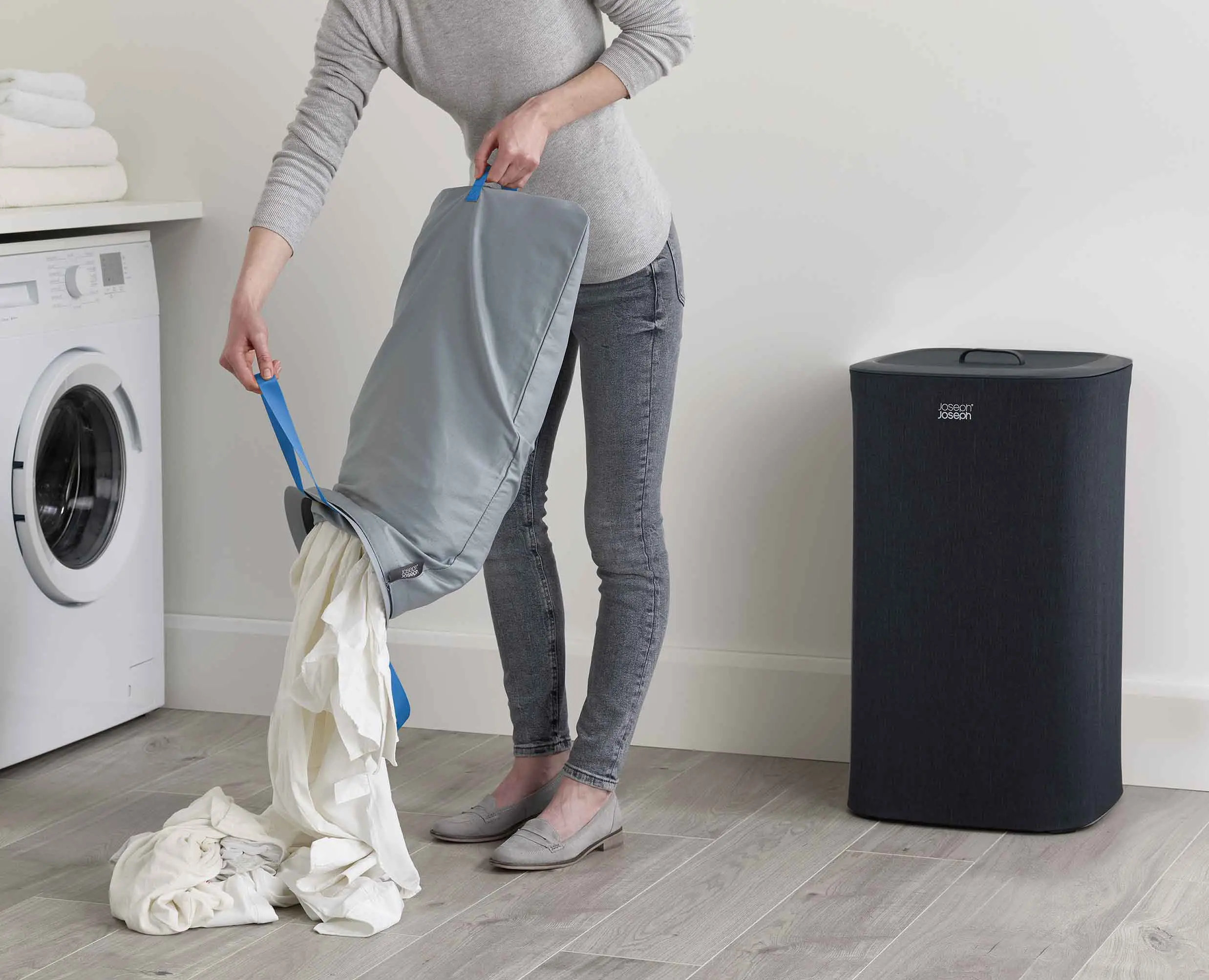 Tota 60L Black Laundry Separation Basket - Image 6