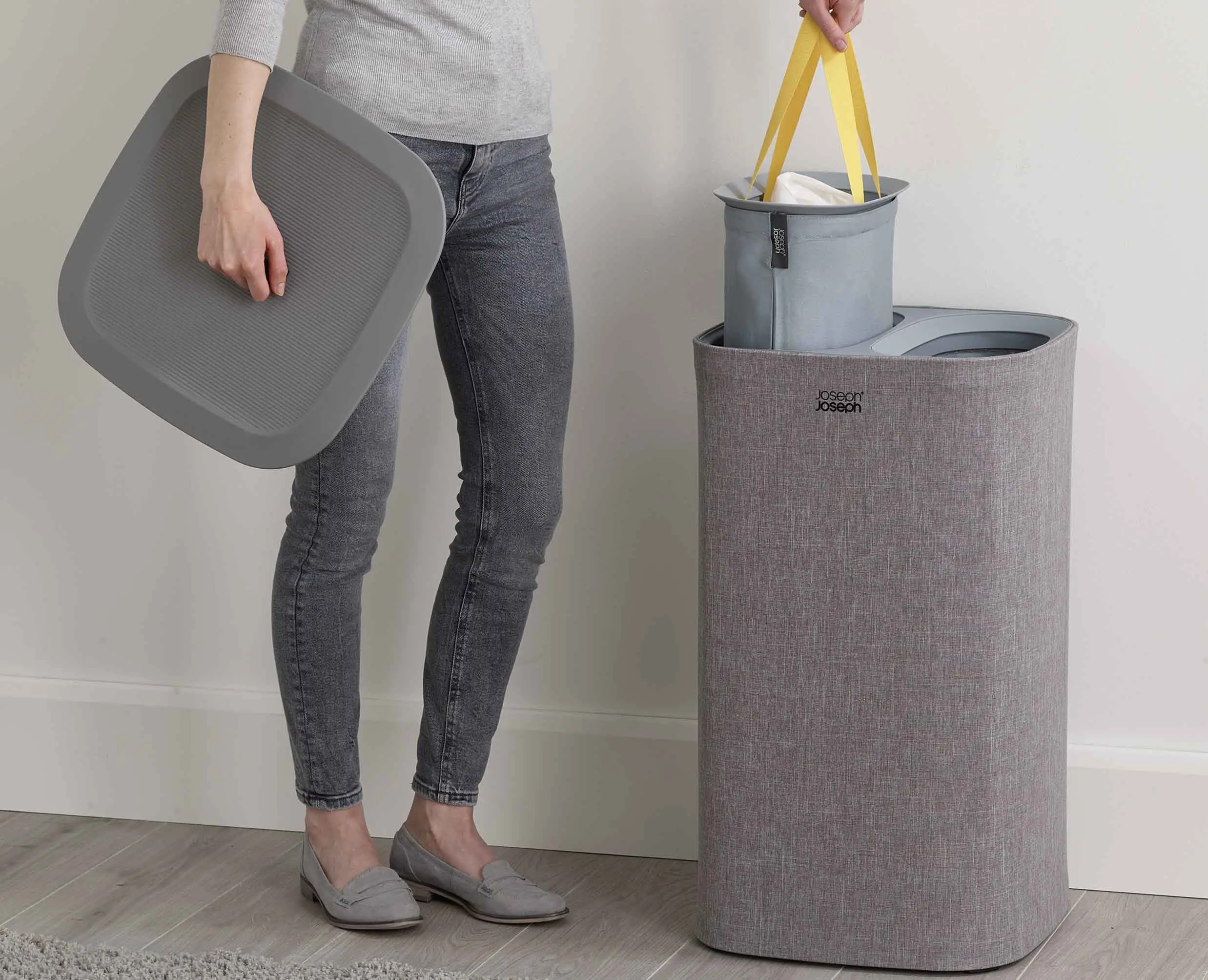 Tota 60L Grey Laundry Separation Basket - Image 5