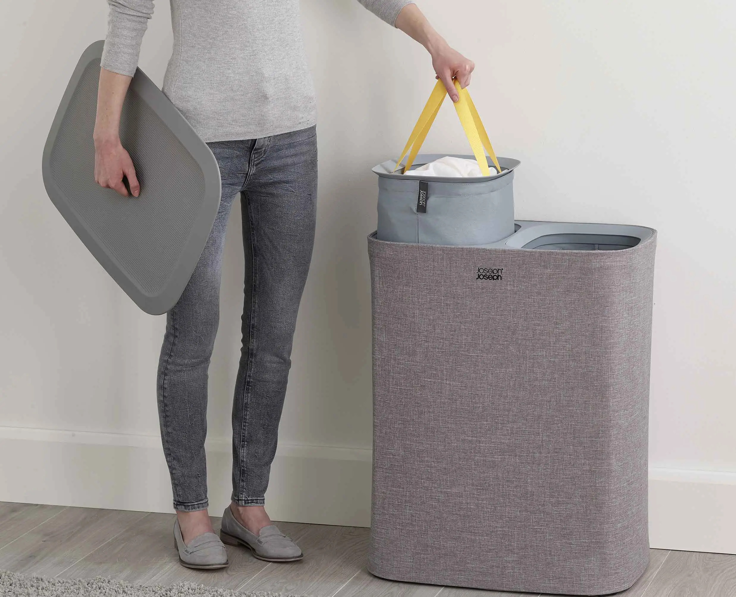 Tota 90L Grey Laundry Separation Basket - Image 5