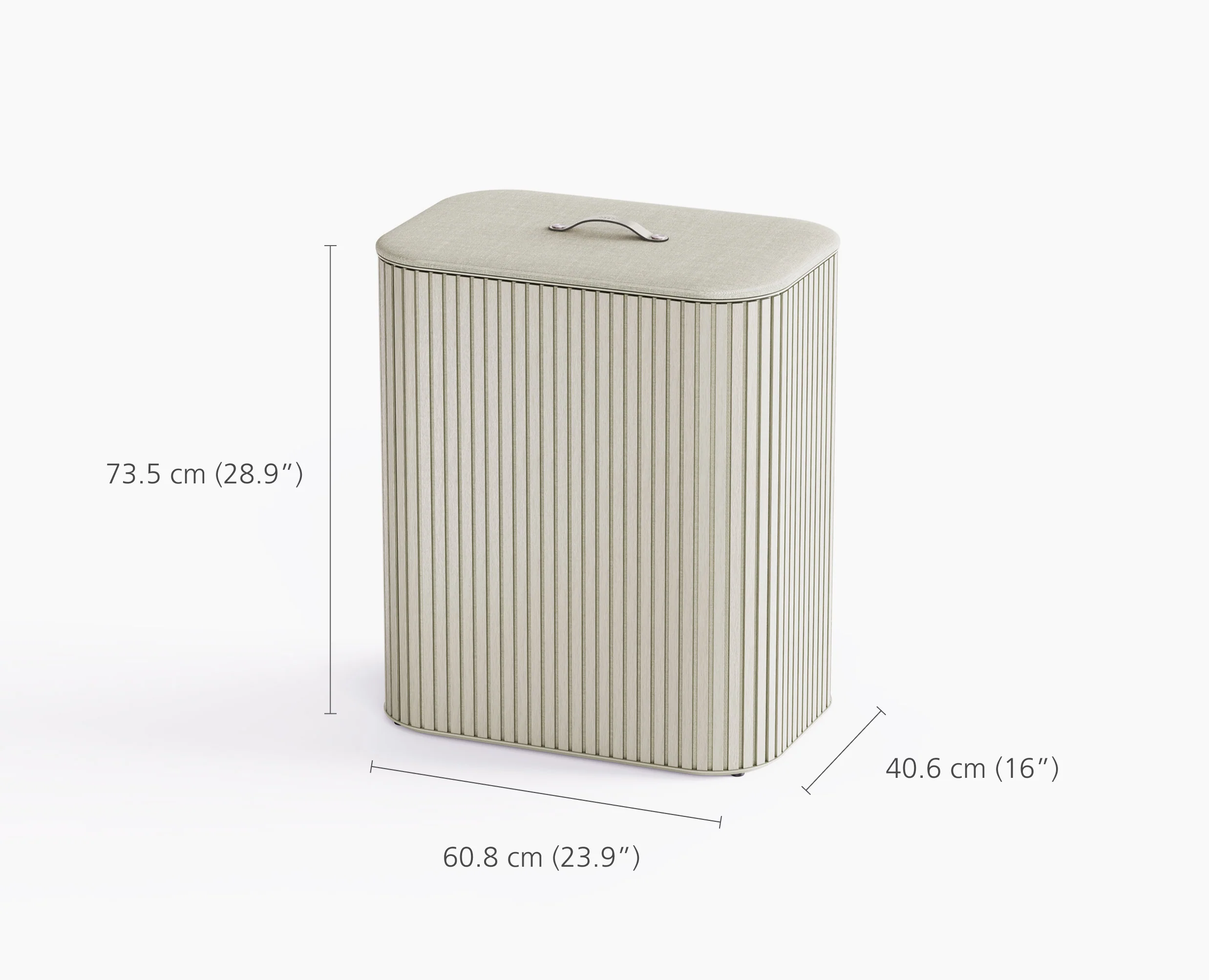 Tota Trio Luxe 90L Ecru Laundry Separation Basket - Image 7