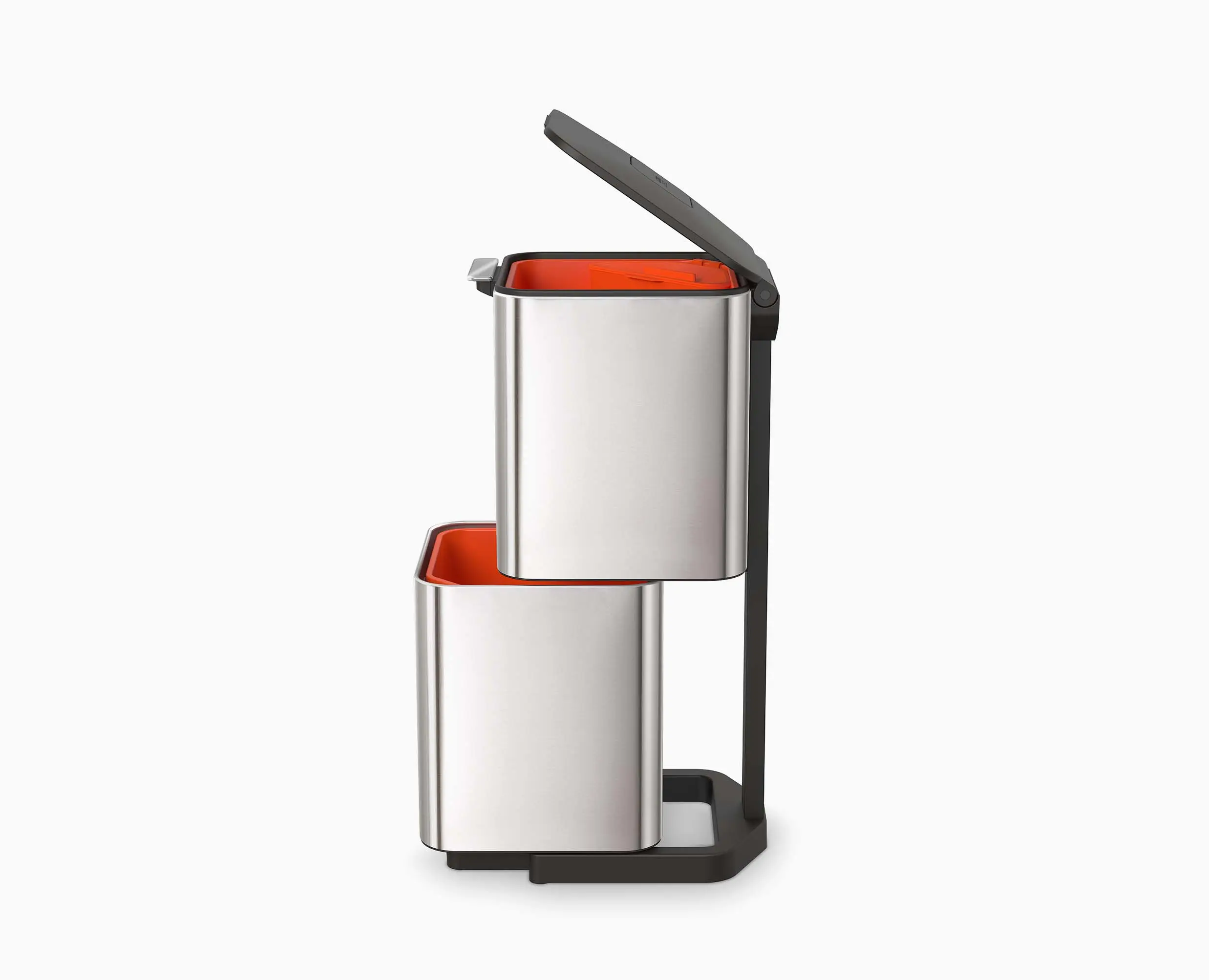 Totem Max 60L Stainless-steel Waste & Recycling Bin - Image 8