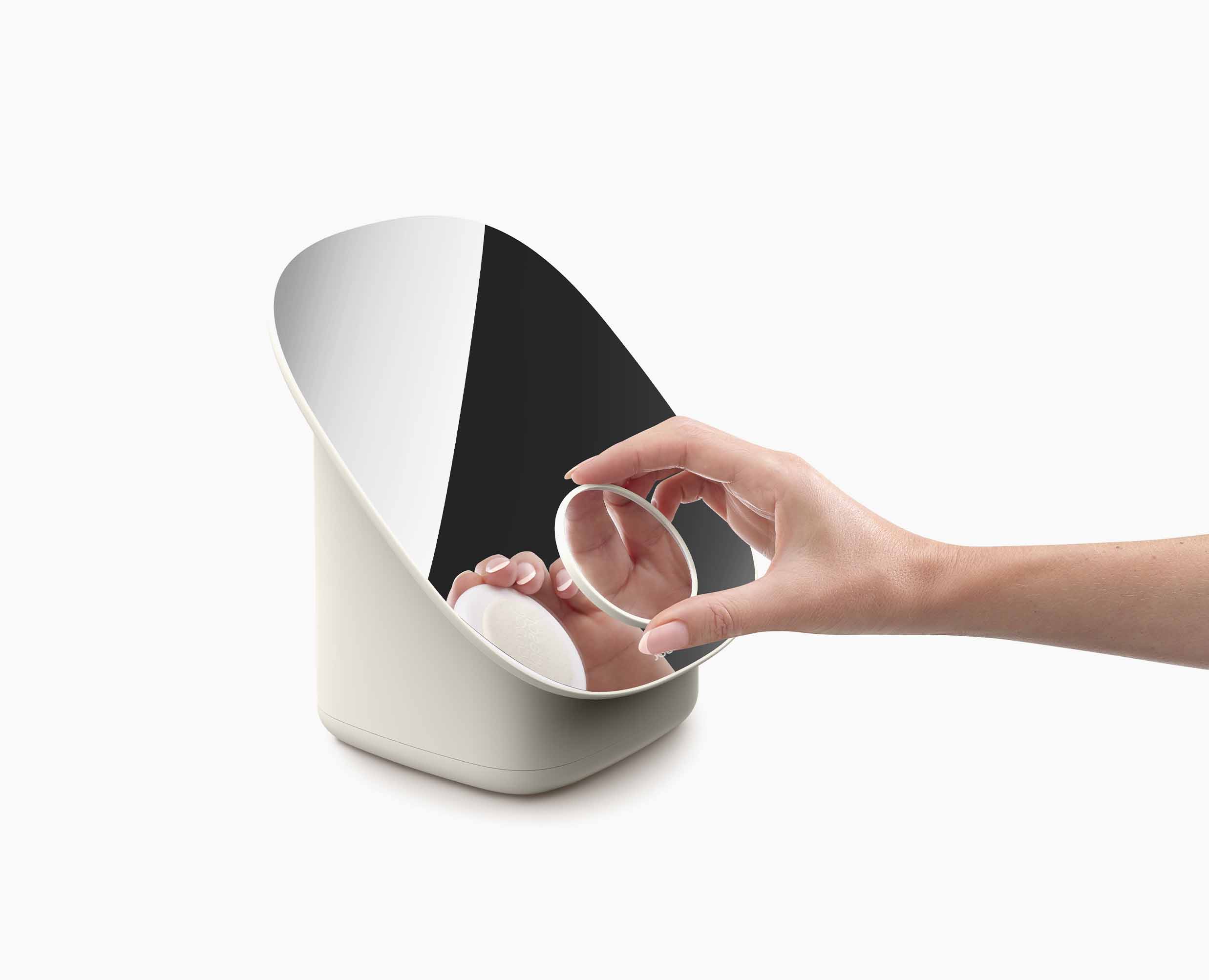 Viva Pedestal Mirror with Cosmetic Organiser - Image 6